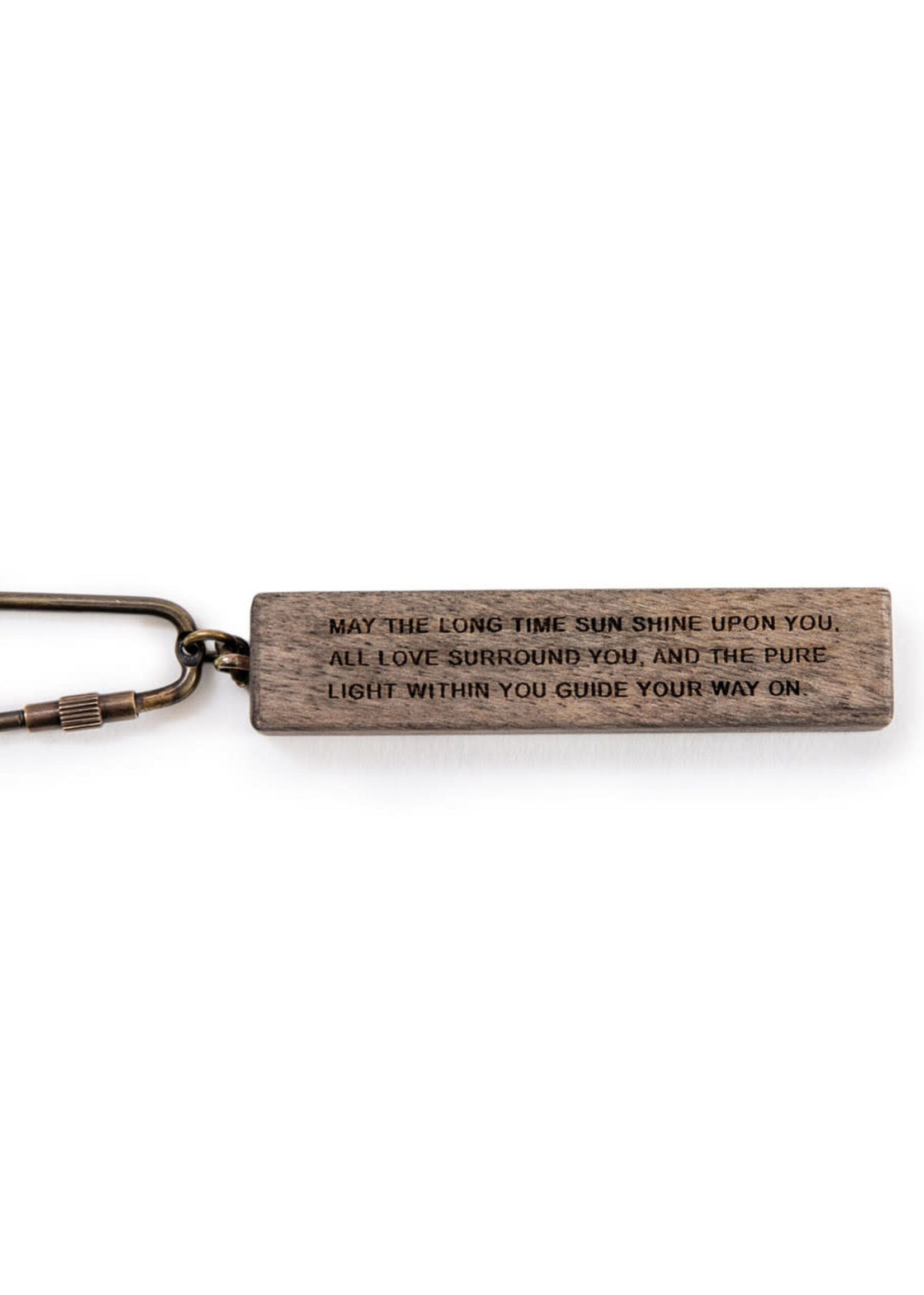 Sugarboo & Co. Sugarboo & Co Wood Quote Keychain