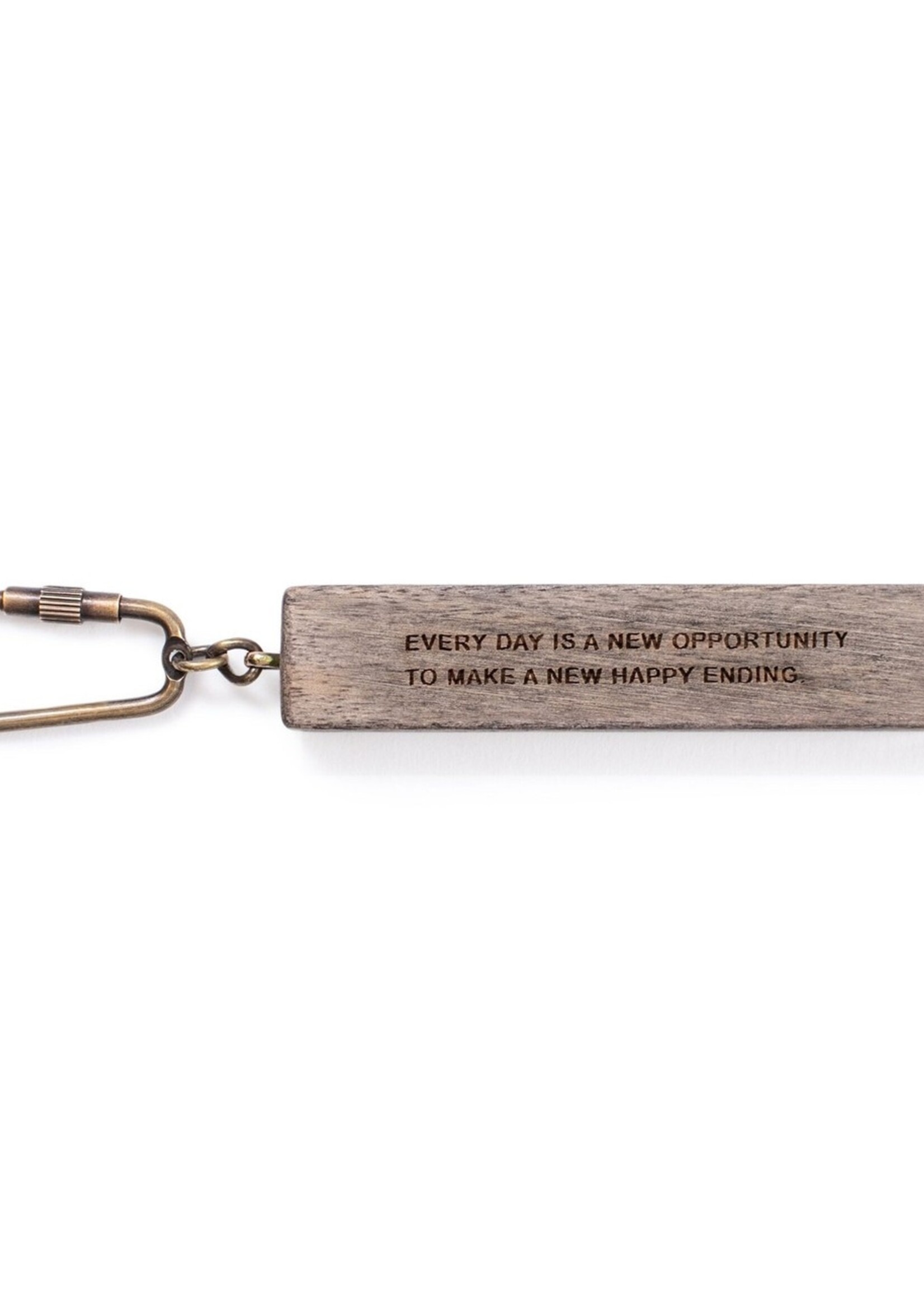 Sugarboo Sugarboo & Co Wood Quote Keychain