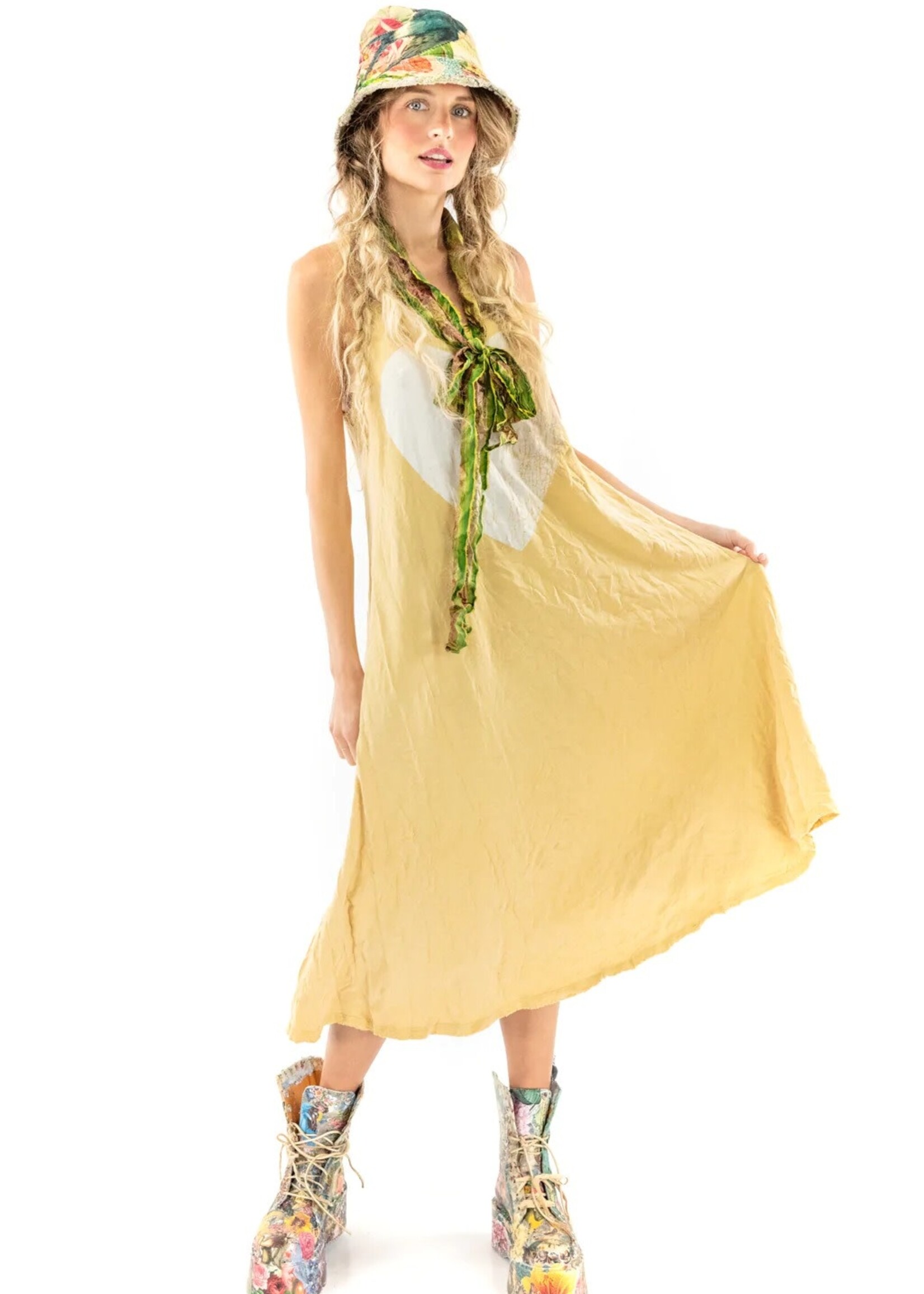 Magnolia Pearl Magnolia Pearl Love Will Teach You Lana Dress 856 Marigold