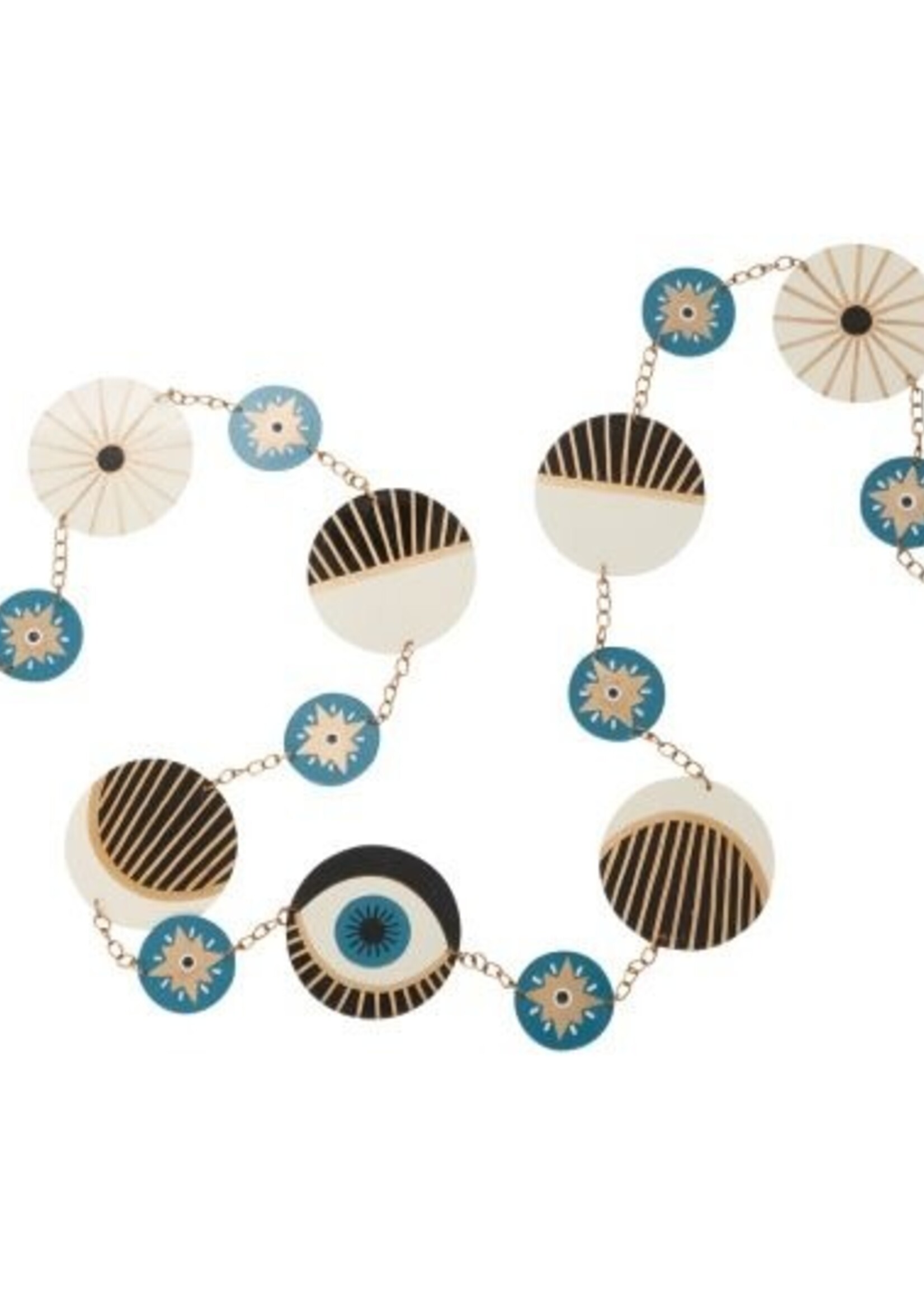 AD - Halloween Cosmic Metal Moon Phase Garland