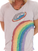 Magnolia Pearl Saturn Disco Applique Tee Top 1126 Ether