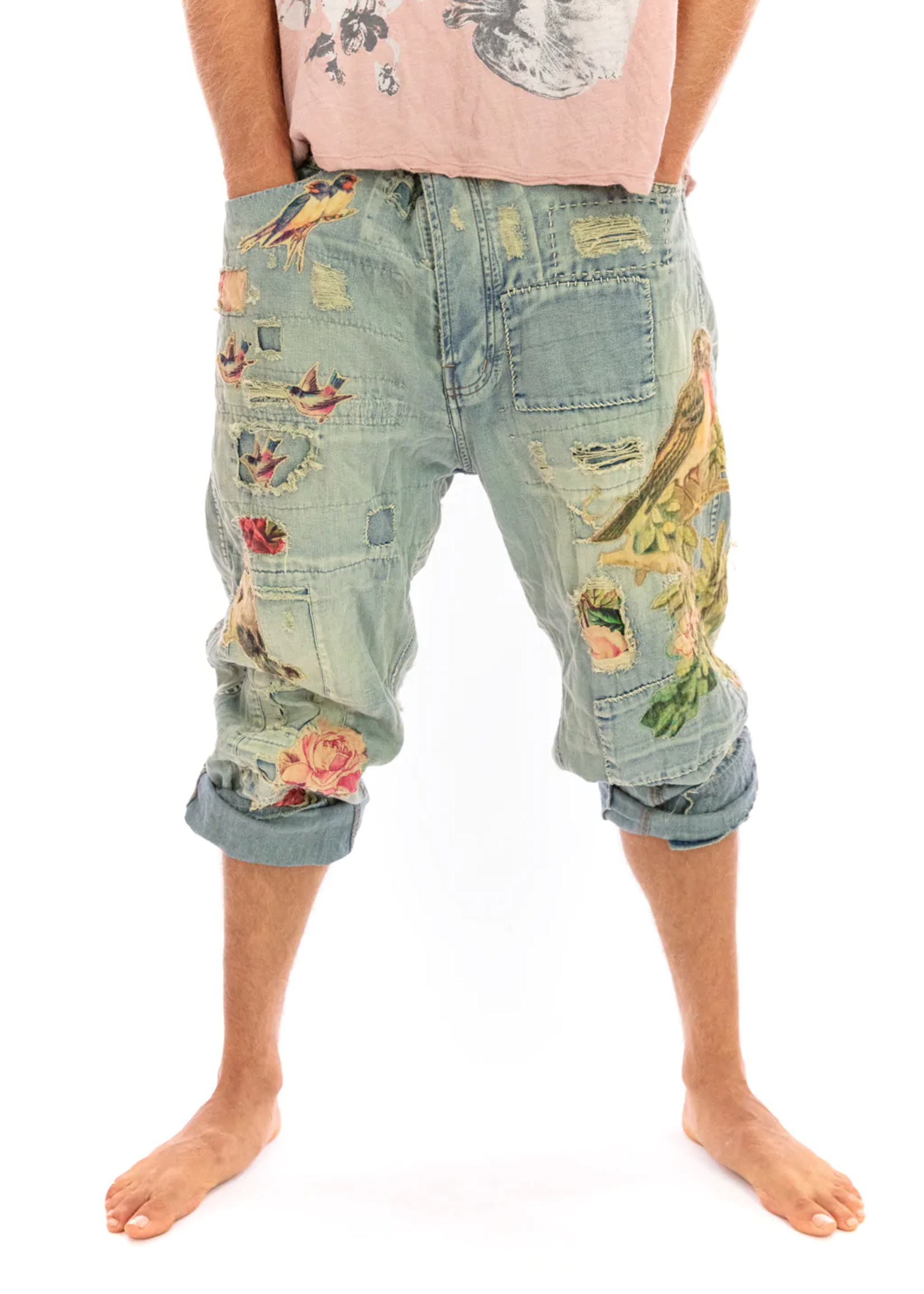 Magnolia Pearl Birdlover Miner Denims Pants 415 Washed Indigo