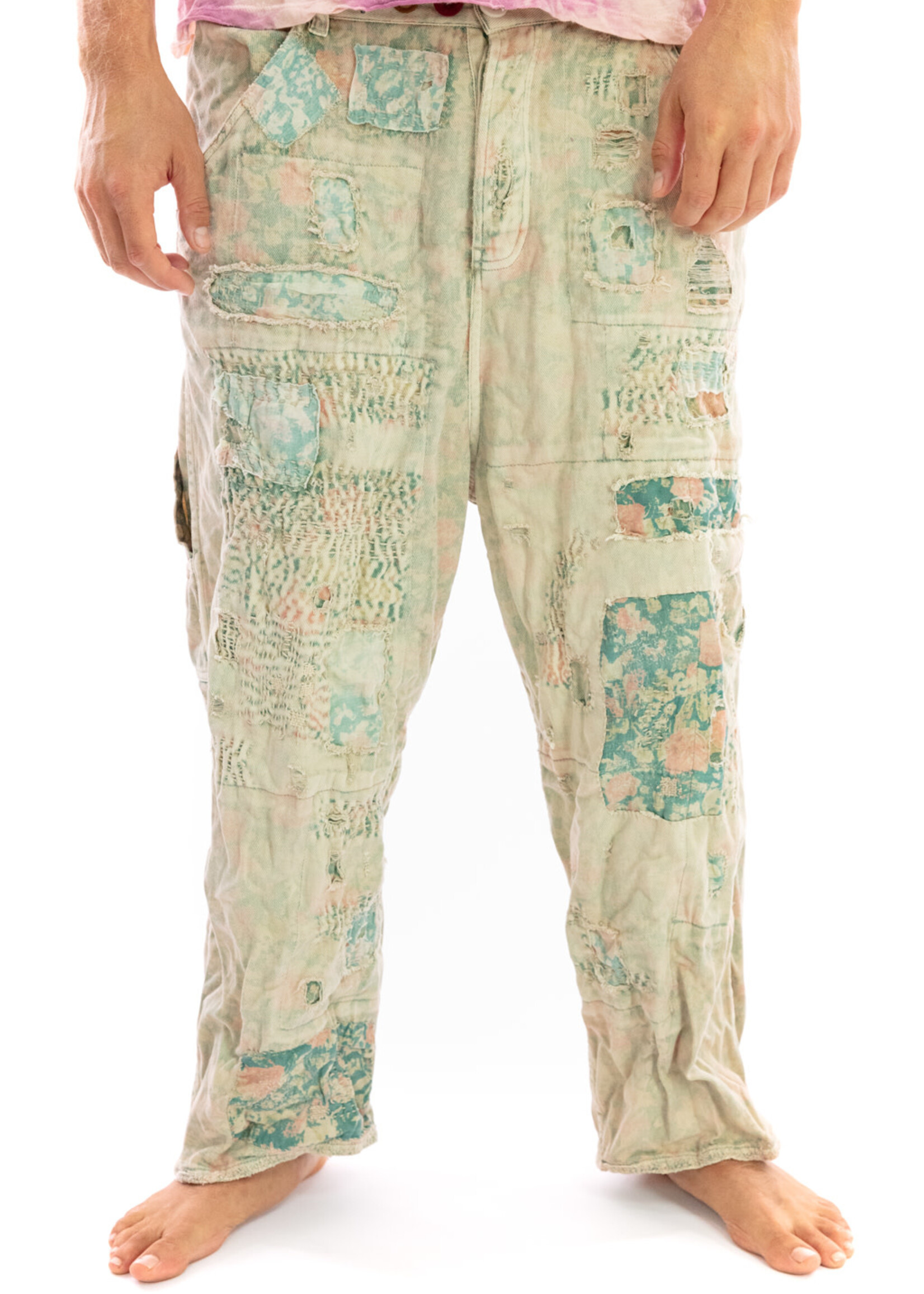 Magnolia Pearl Audie Overalls Trousers Pants 346 Sea Flower