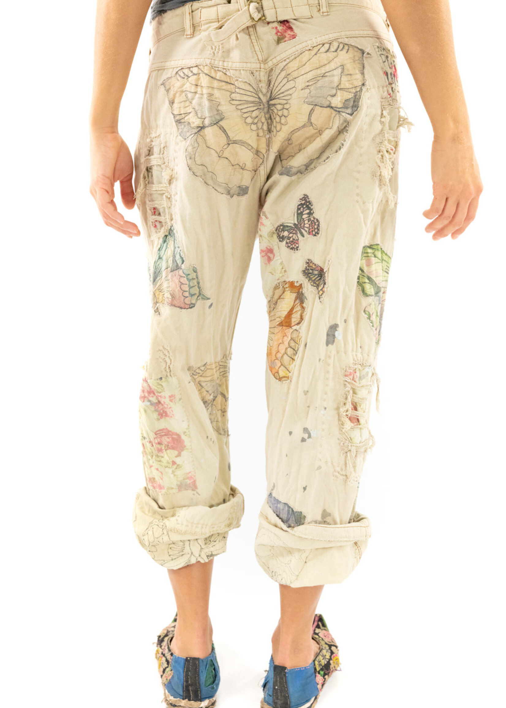 Magnolia Pearl Butterfly Ranchero Denims Pants 385 Mariposa