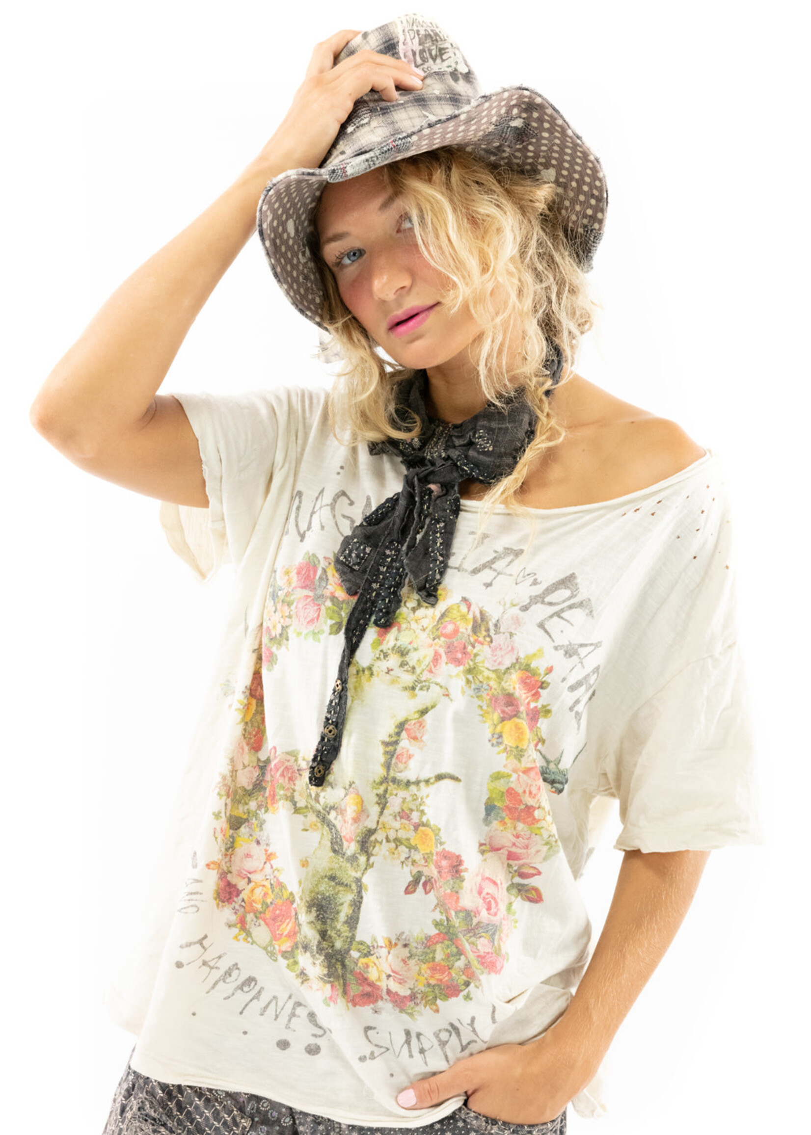 Magnolia Pearl For Loves Sake BF Tee Top 1345 Marigold