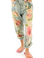 Magnolia Pearl Miner Denims w Bird Applique Pants 316 Washed Indigo