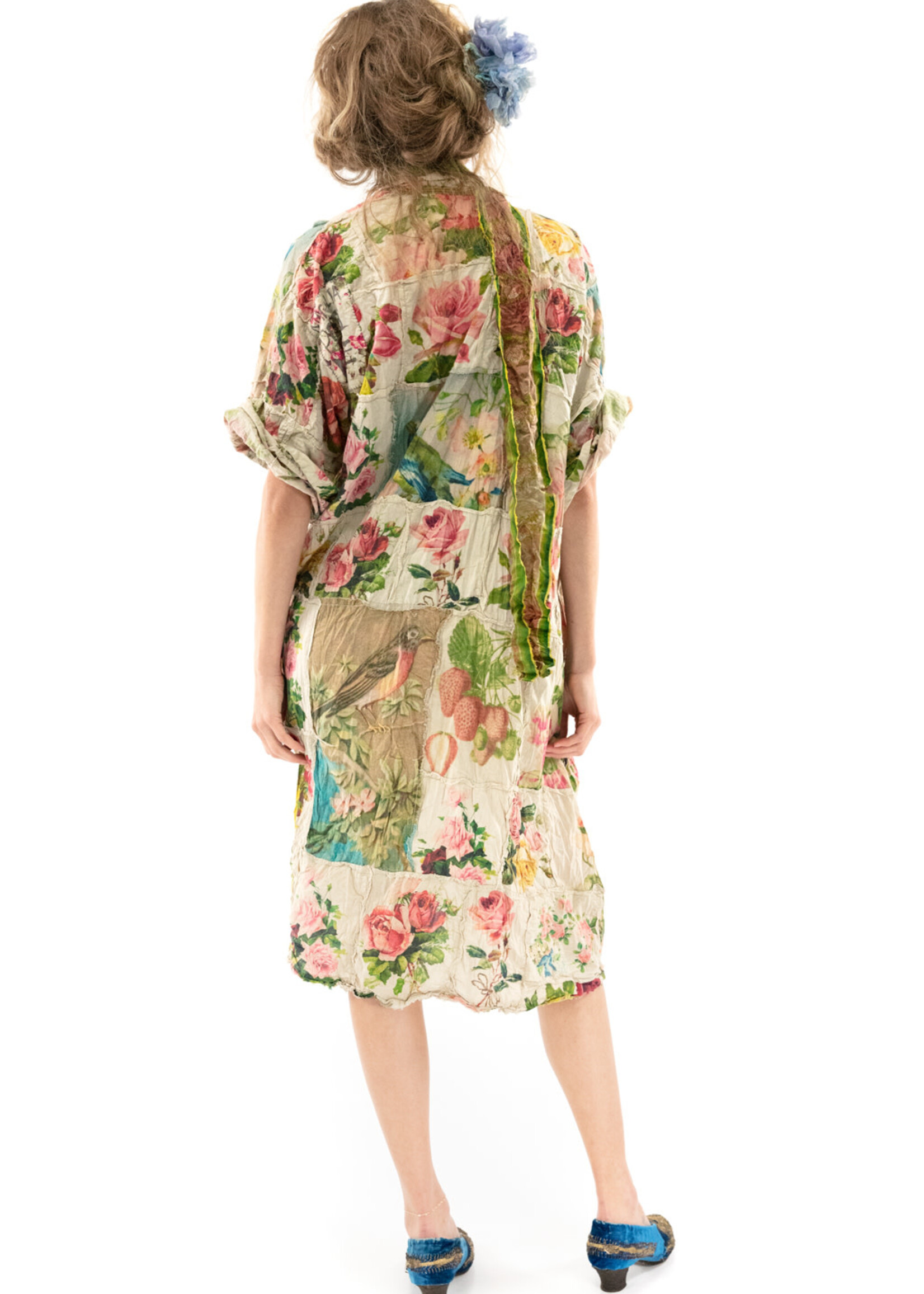 Magnolia Pearl Patchwork Bird Vijji Kimono Jacket 676 Florere