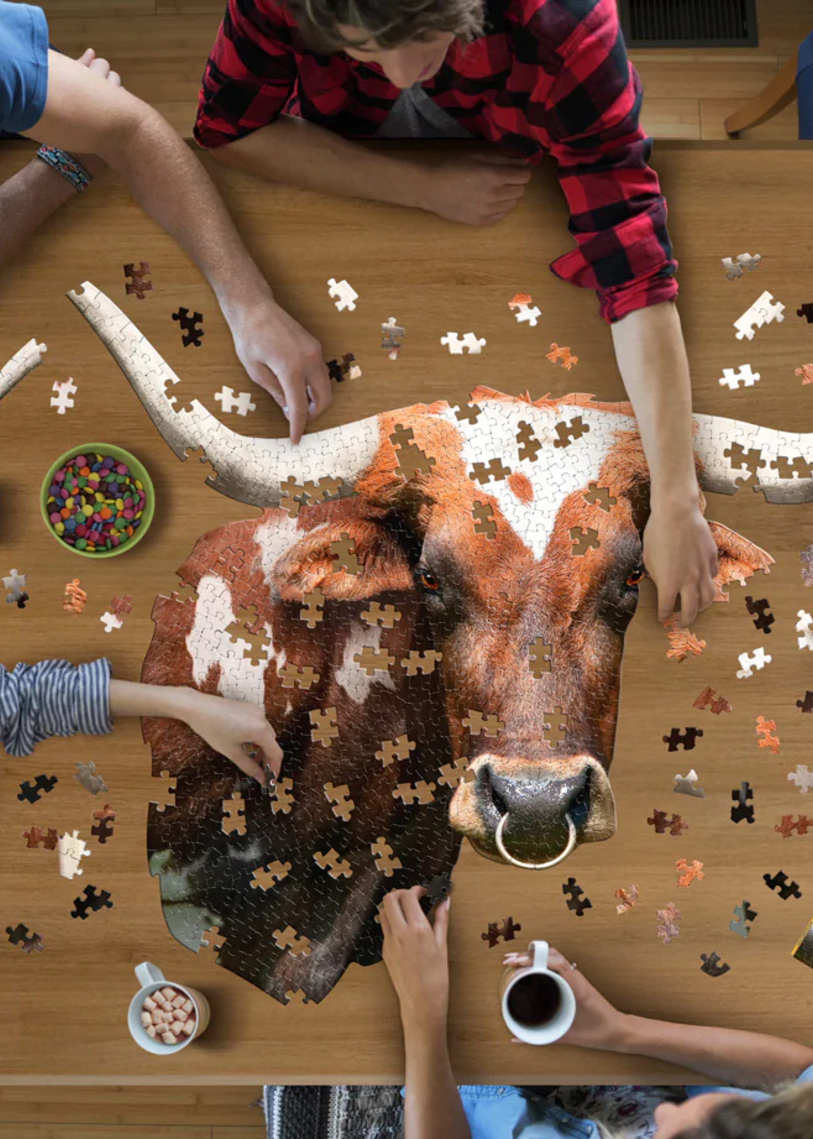 Longhorn shaped puzzle 550pc