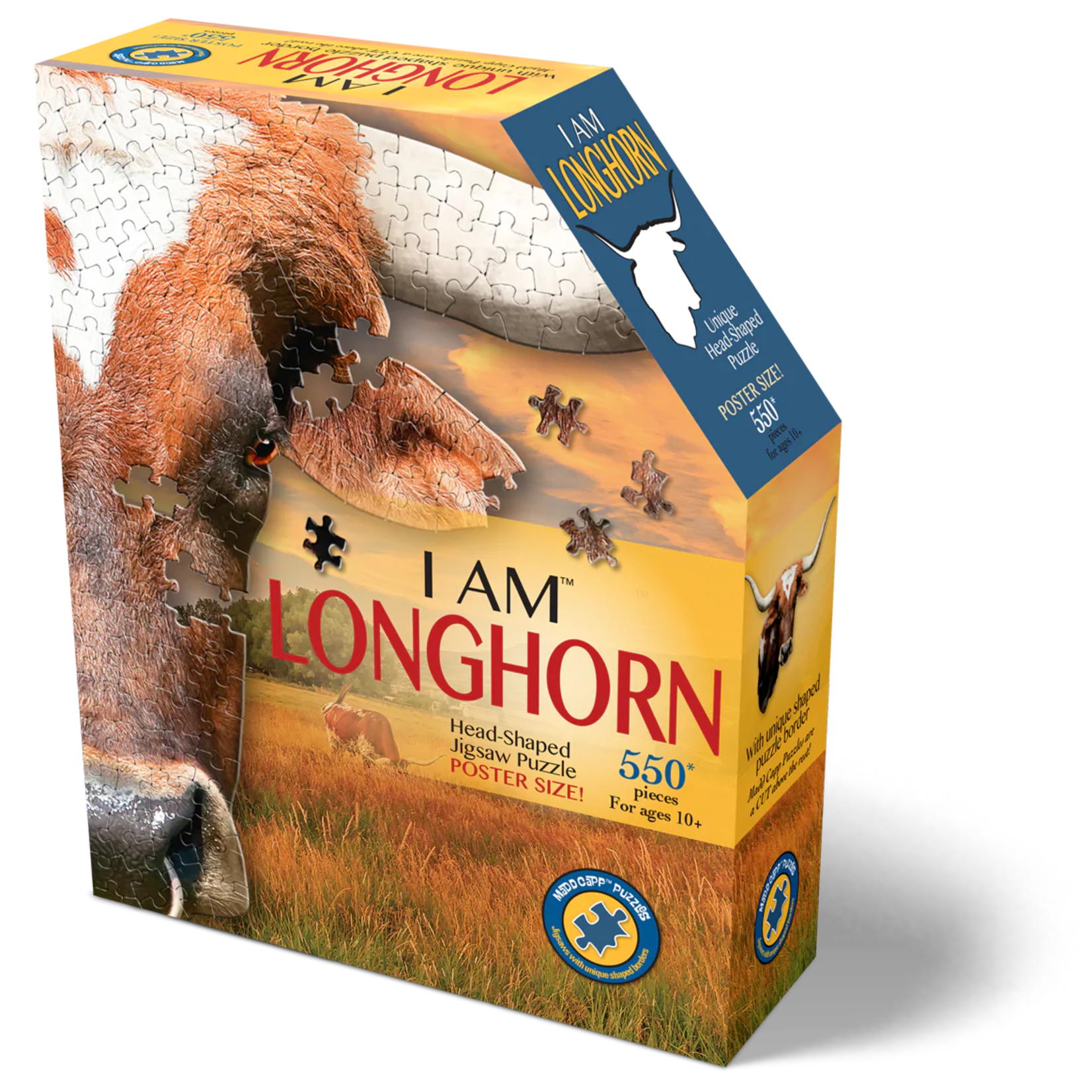 Longhorn shaped puzzle 550pc