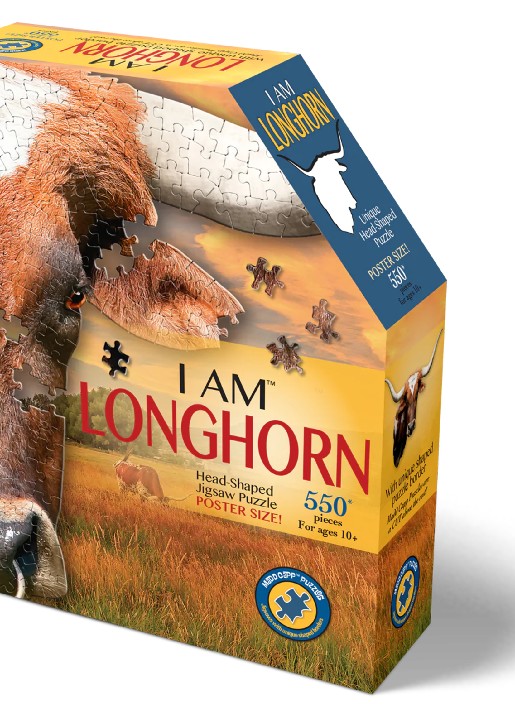 Longhorn shaped puzzle 550pc