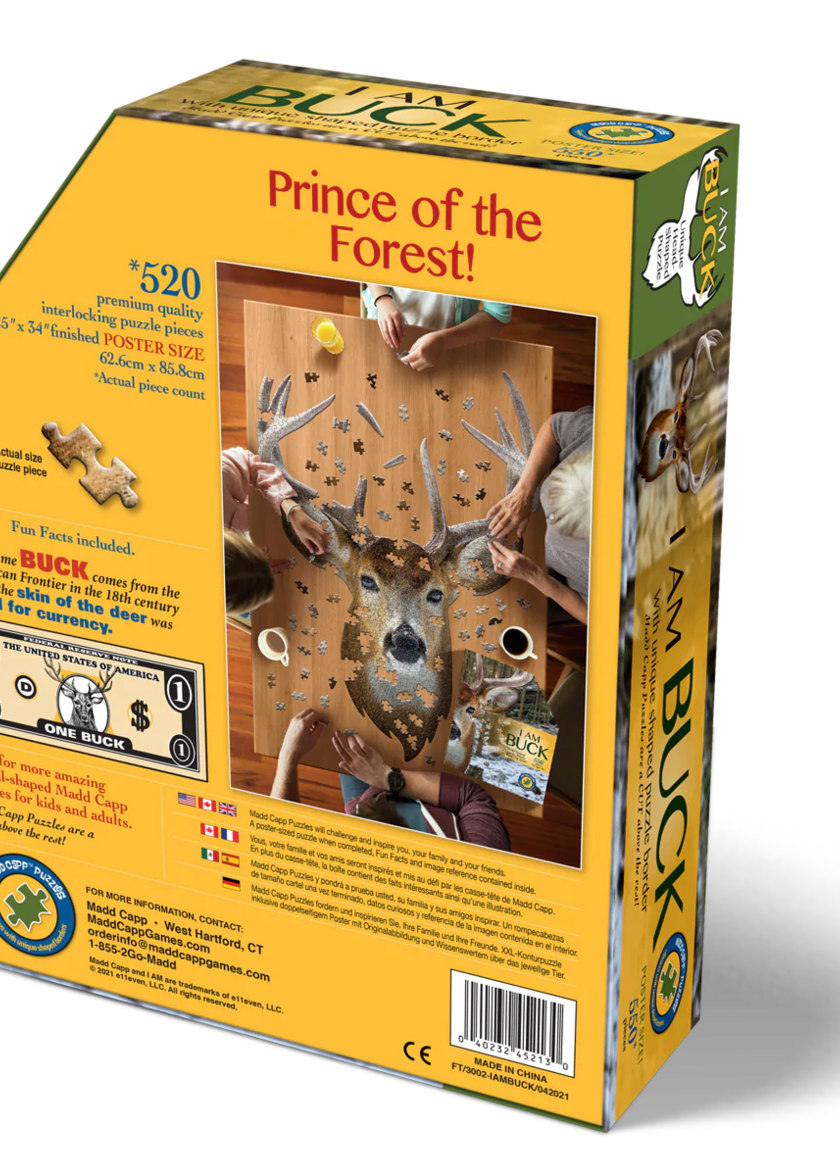 Buck Shaped Puzzle 550pc