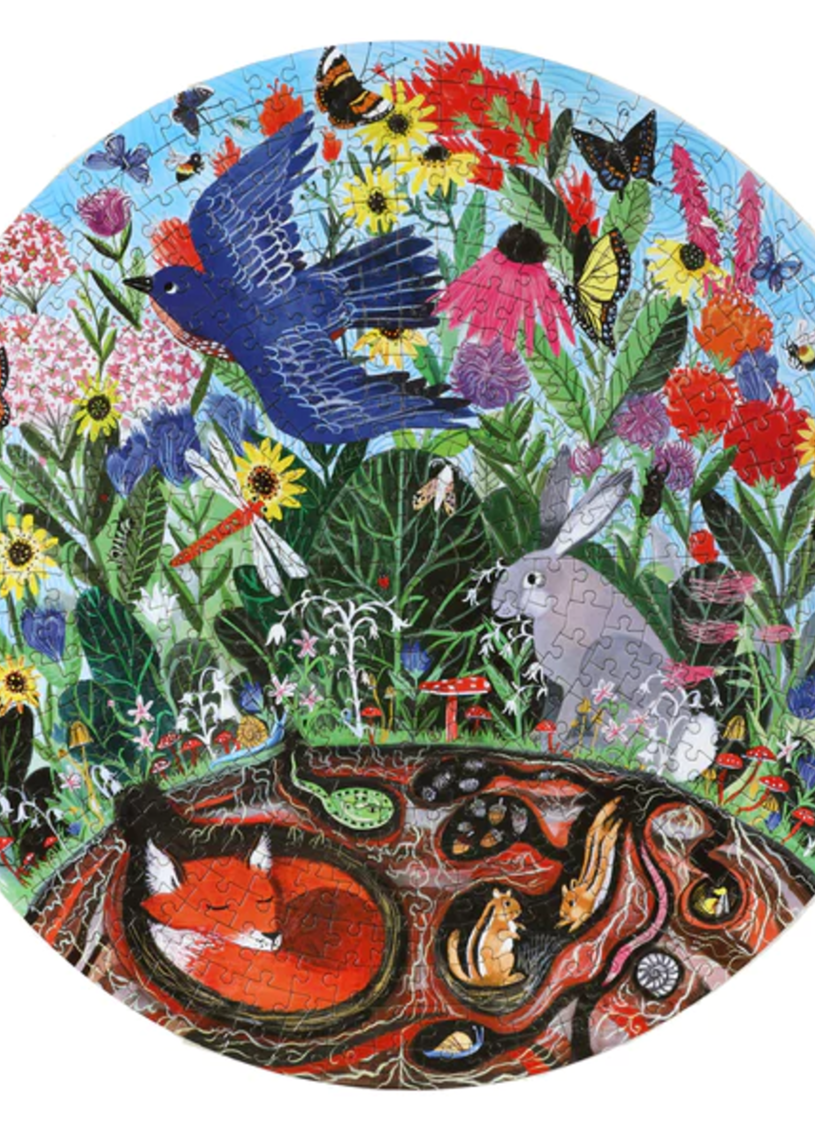 eeBoo Rewilding Round 500pc puzzle