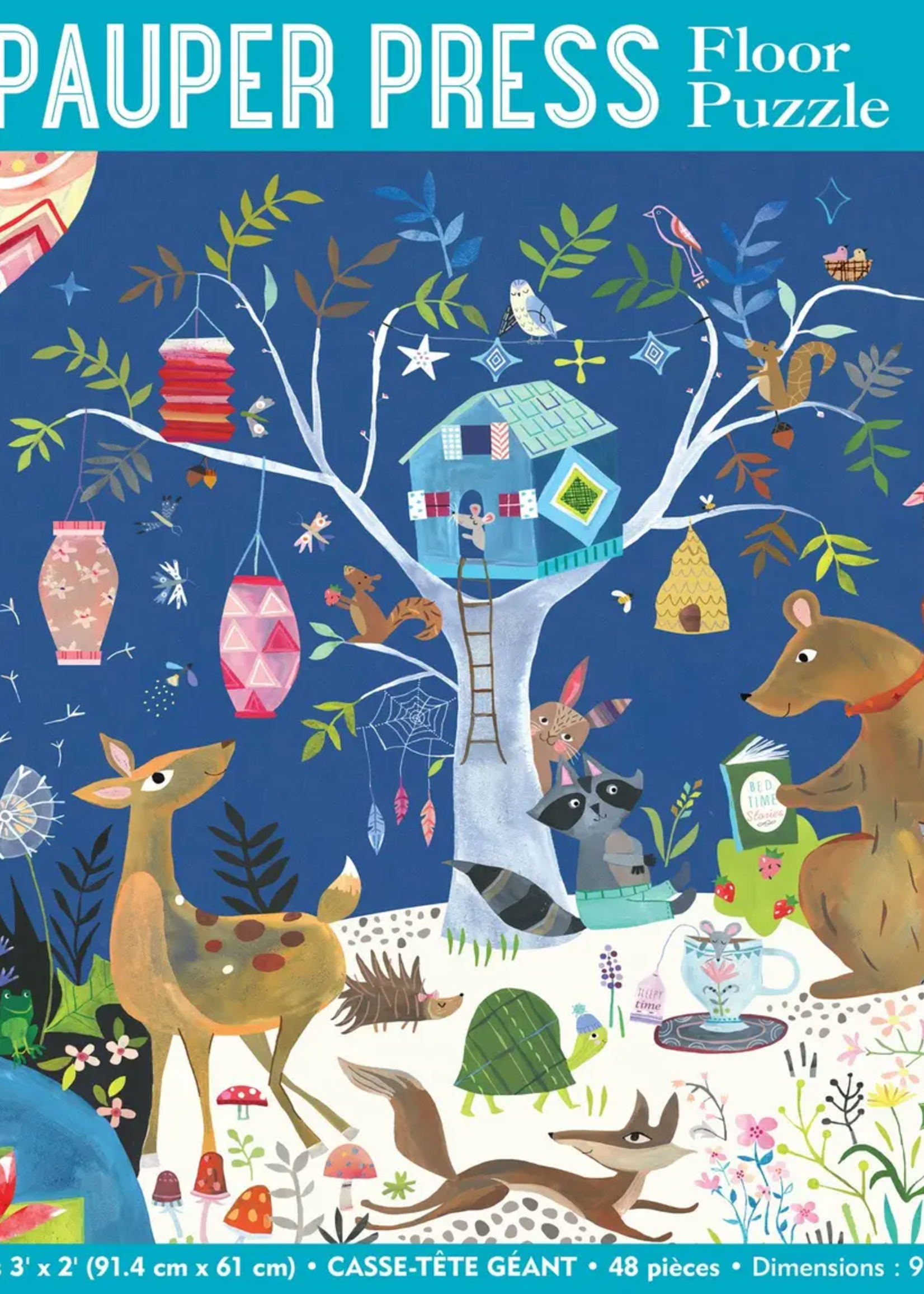 Nightime Forest Floor Puzzle 48pc