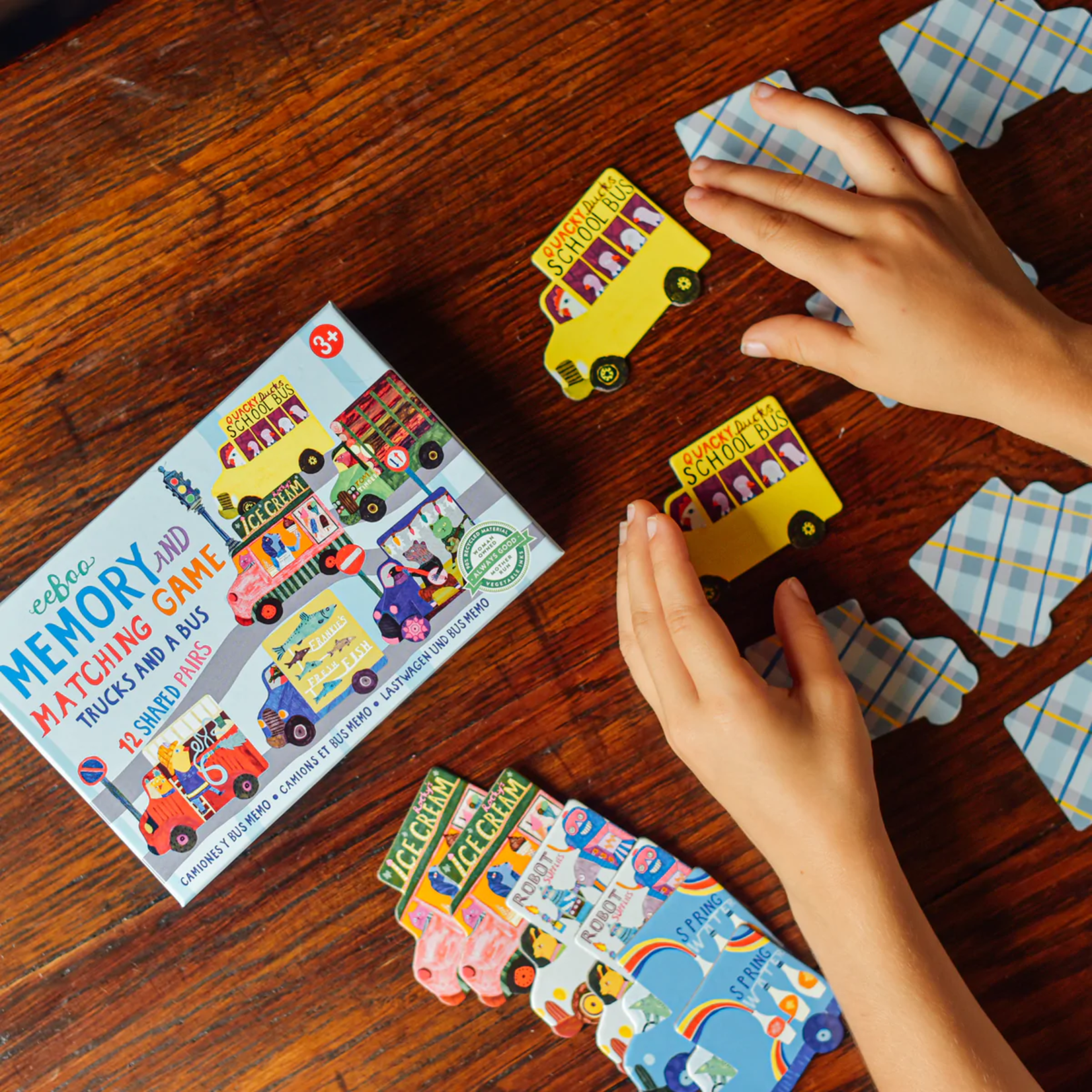 eeBoo Trucks & Bus Matching Game