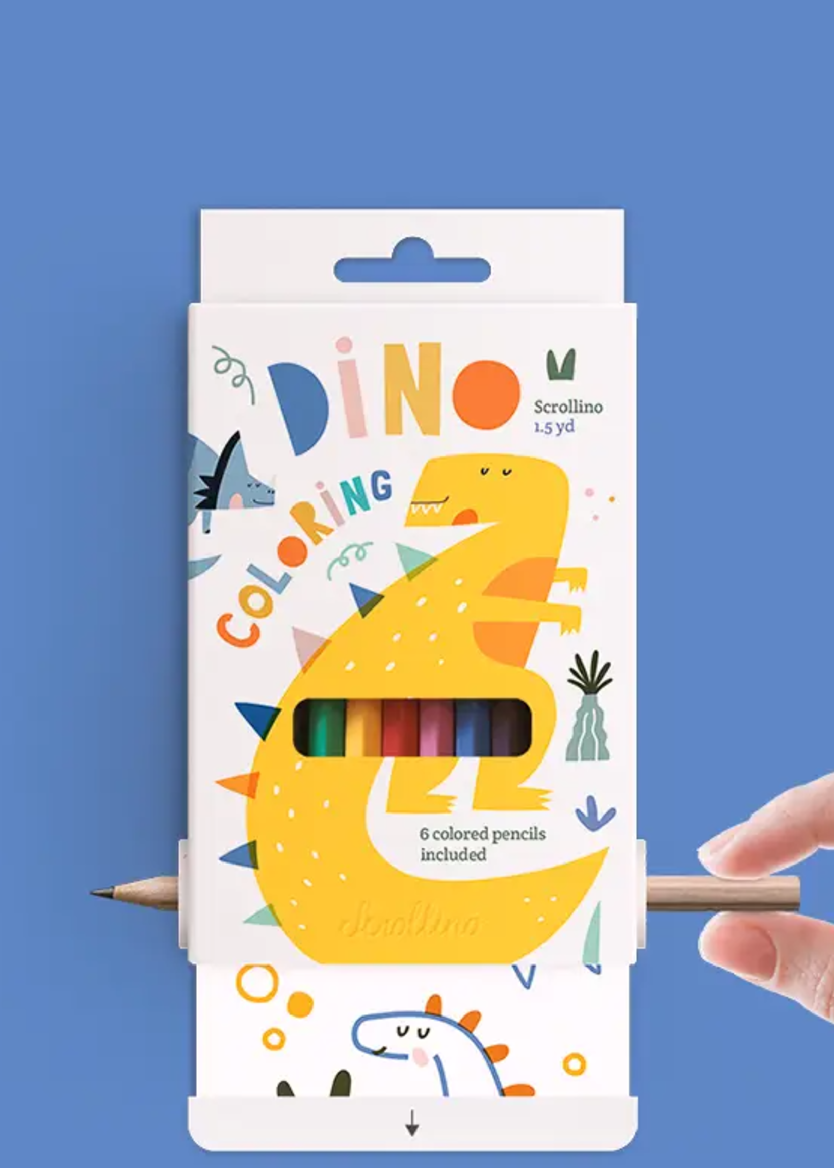 Scrollino Scrollino Dino Coloring