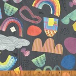 Carrie Bloomston Windham Fabrics Carrie Bloomston Happy Mixtape Charcoal