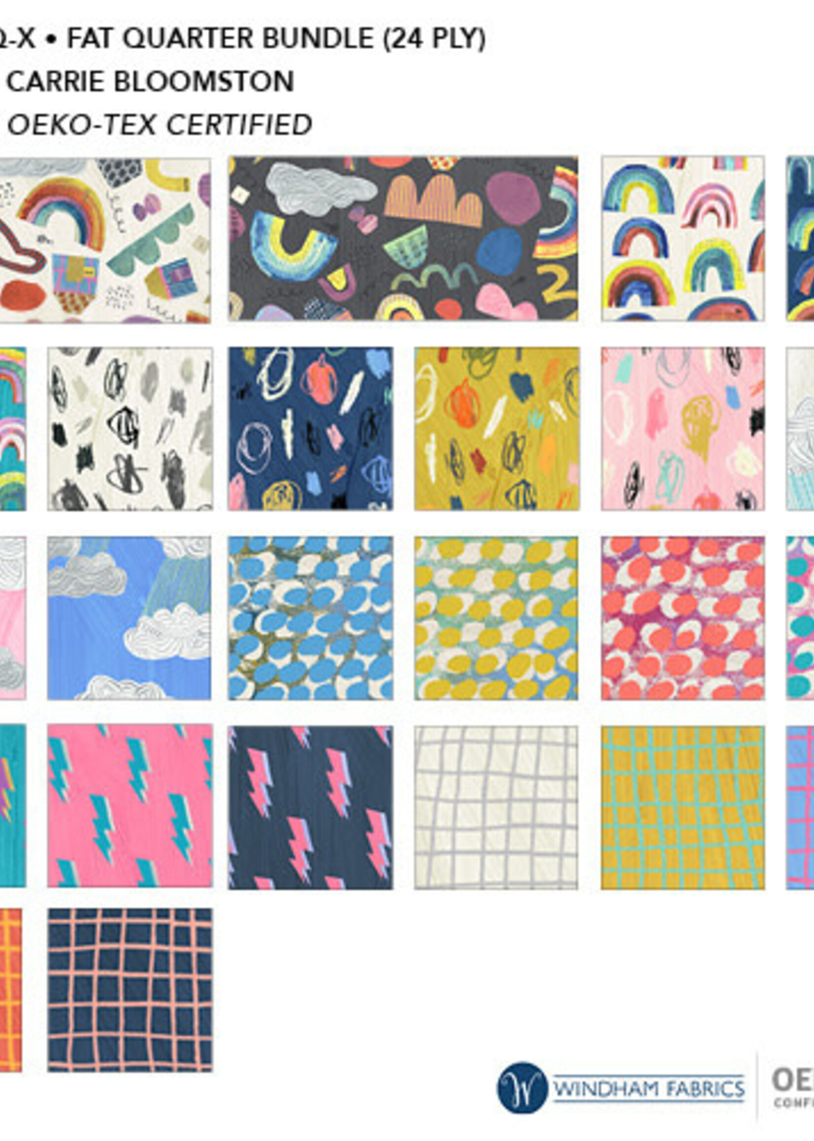 Windham Fabrics Carrie Bloomston Happy Windowpane Marine