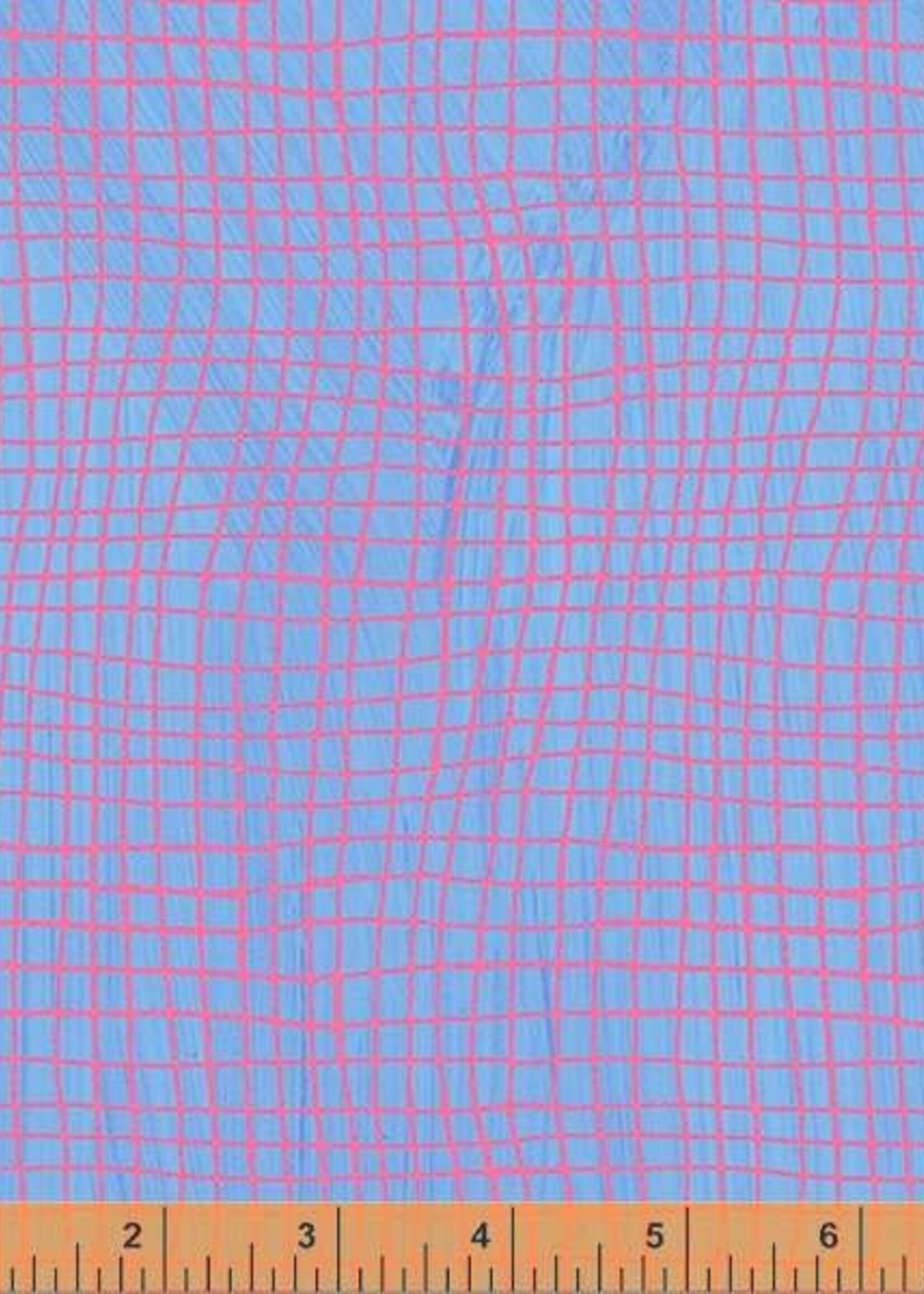 Carrie Bloomston Windham Fabrics Carrie Bloomston Happy Windowpane Cornflower