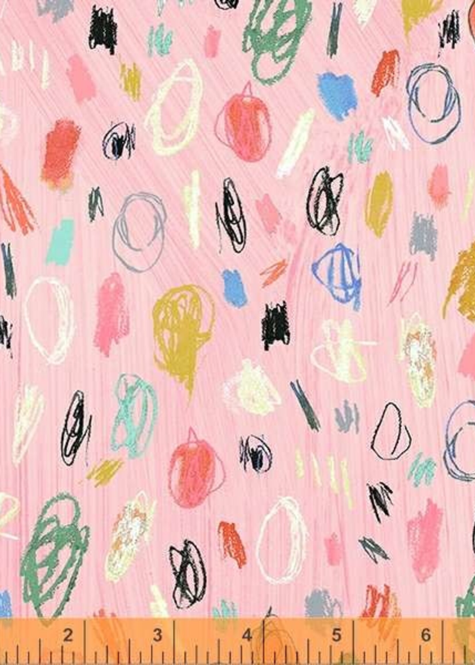 Windham Fabrics Carrie Bloomston Happy Artist Pink