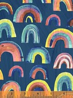 Windham Fabrics Carrie Bloomston Happy Rainbows Indigo