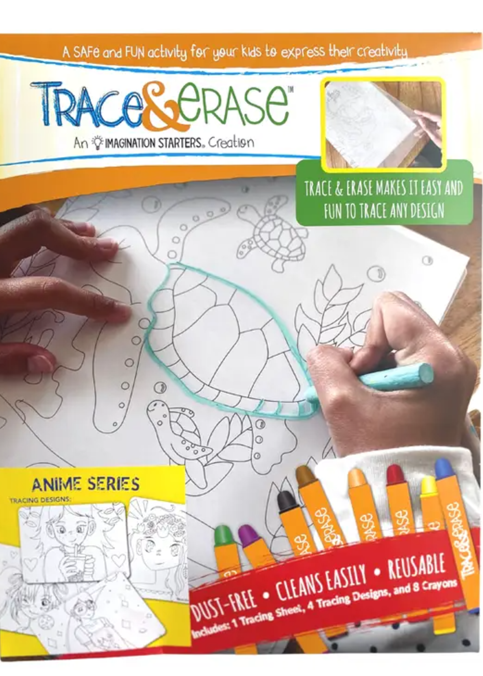 Imagination Starters Trace & Erase Anime Set