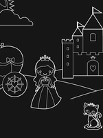 Imagination Starters Princess Chalkboard Mat
