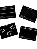 Chalkboard Travel Games Travel Mat Set of 4 9x12