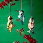Glitterville Nathalie Lete Bird Ornaments