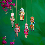 Glitterville Nathalie Lete Woodland Animal Ornaments