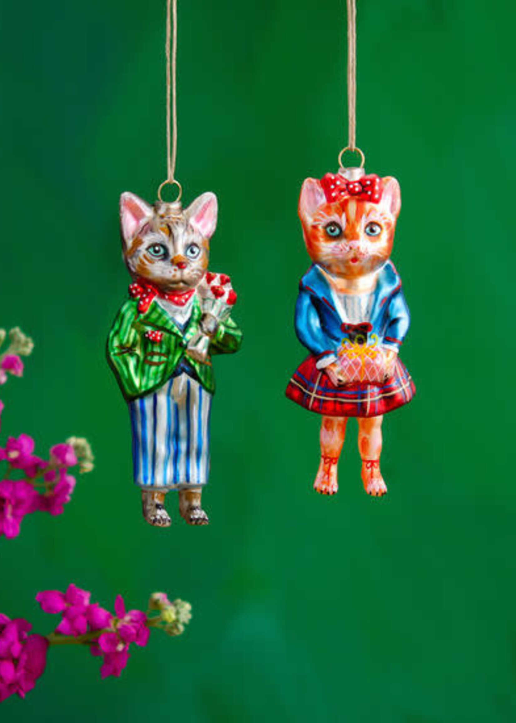 Nathalie Lete Nathalie Lete Dressed Cat Ornaments