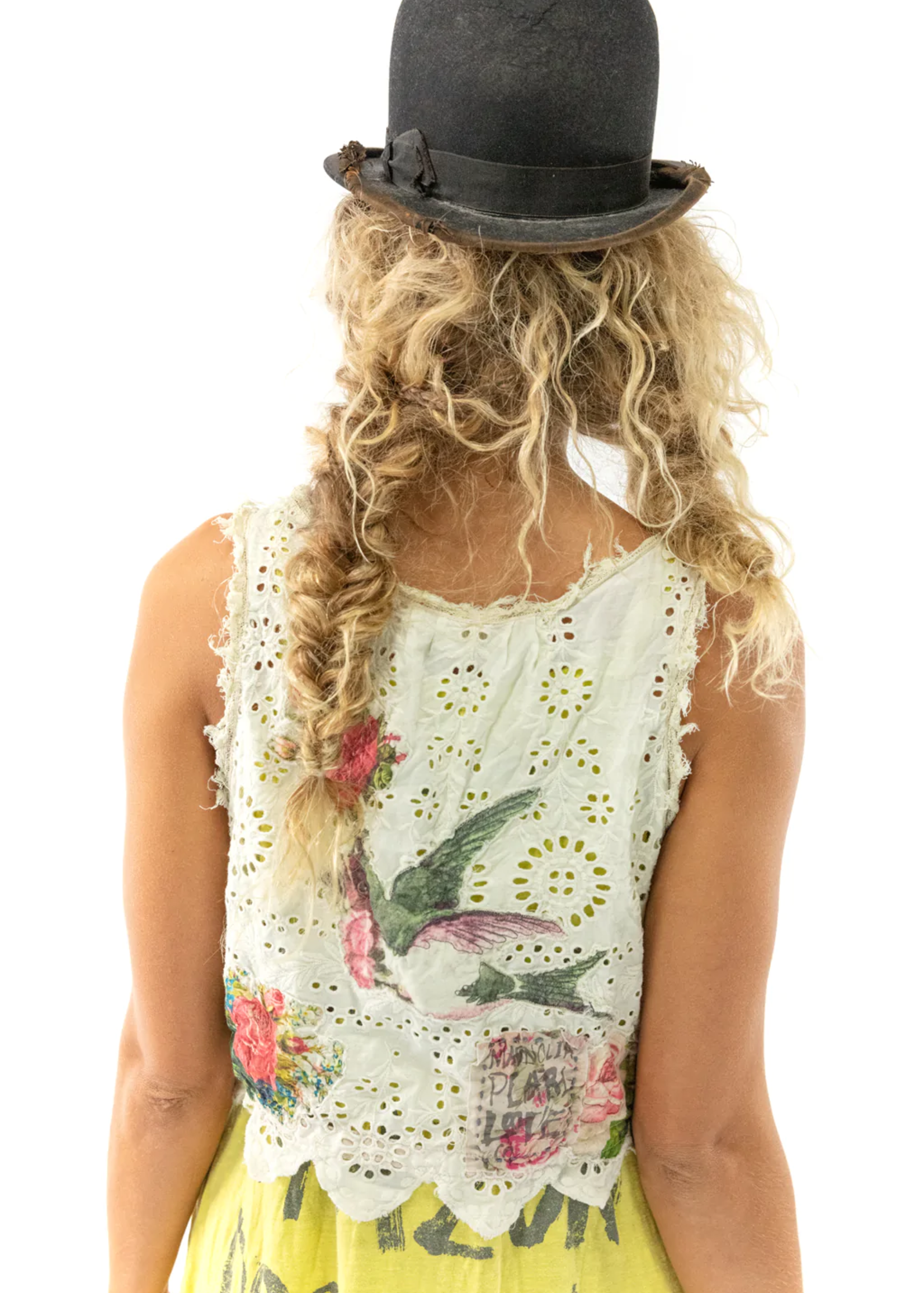Magnolia Pearl Eyelet Applique Faustine Tank 284 Fondness One Size