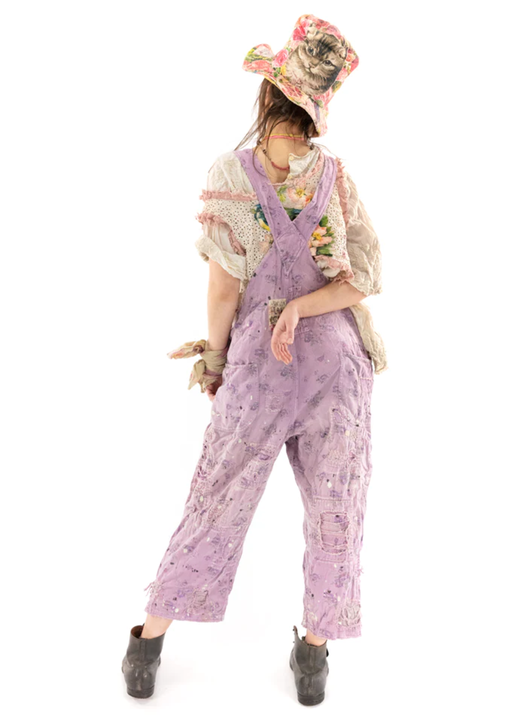 Magnolia Pearl Floral Love Overalls Maggie 059
