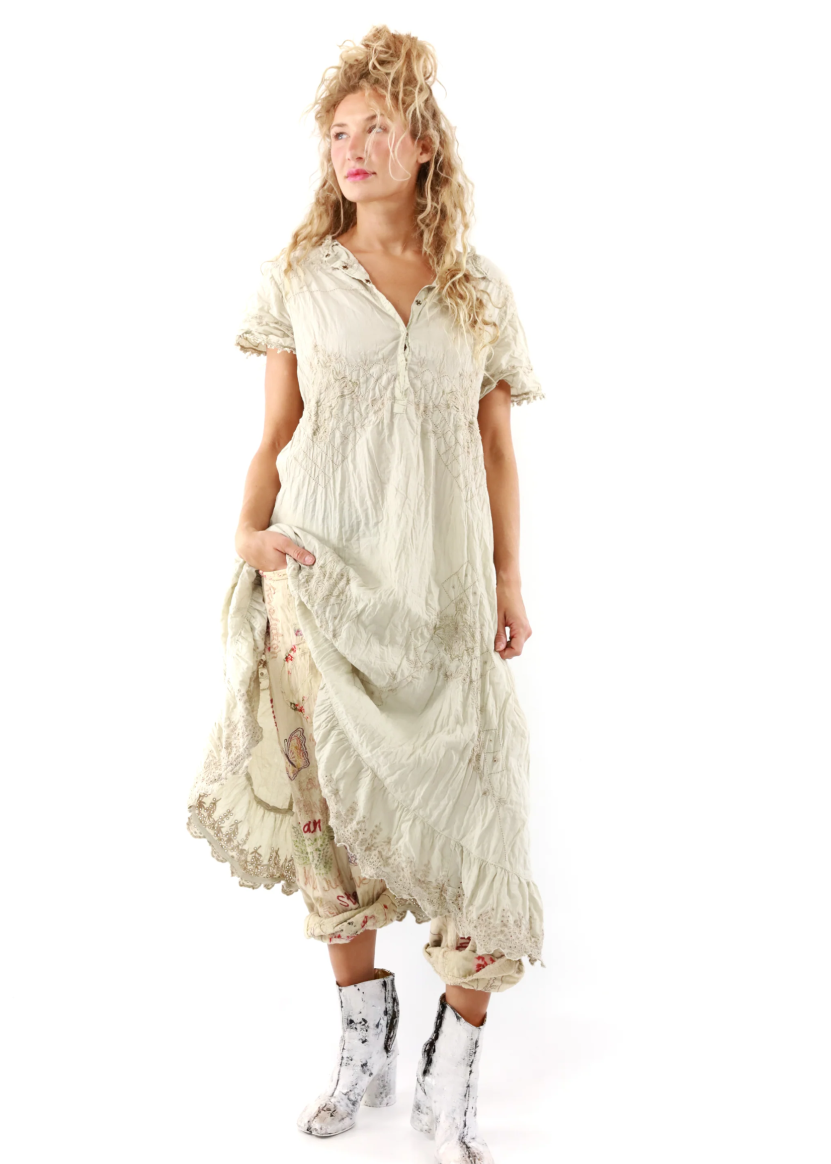 Magnolia Pearl Anna Grace Embroidered Dress Moonlight Dress 869
