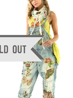 Magnolia Pearl Butterfly Applique Overalls 051 Mariposa