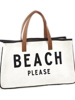 Beach Please Canvas Tote Bag