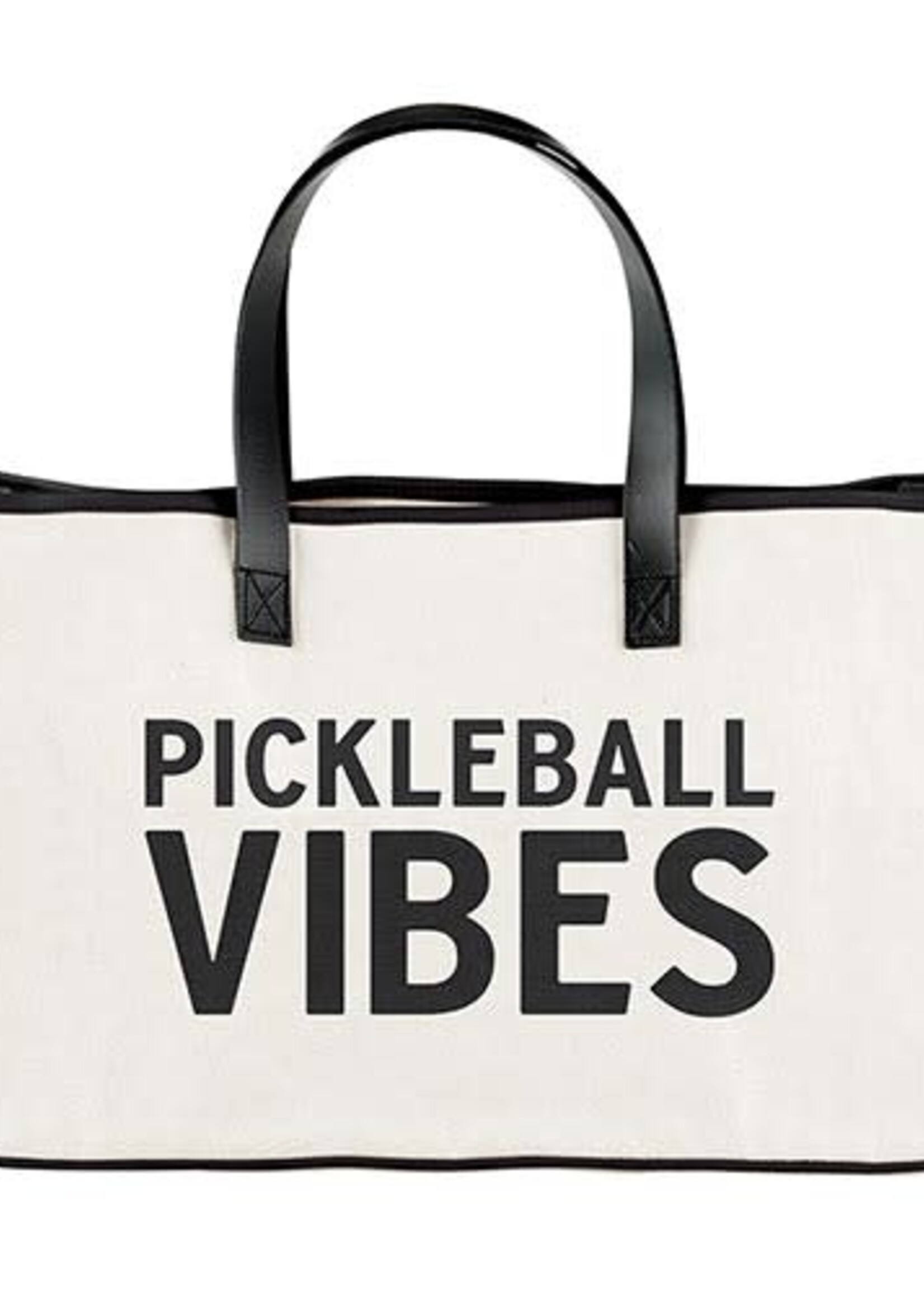 Santa Barbara Pickleball Vibes Canvas Tote Bag