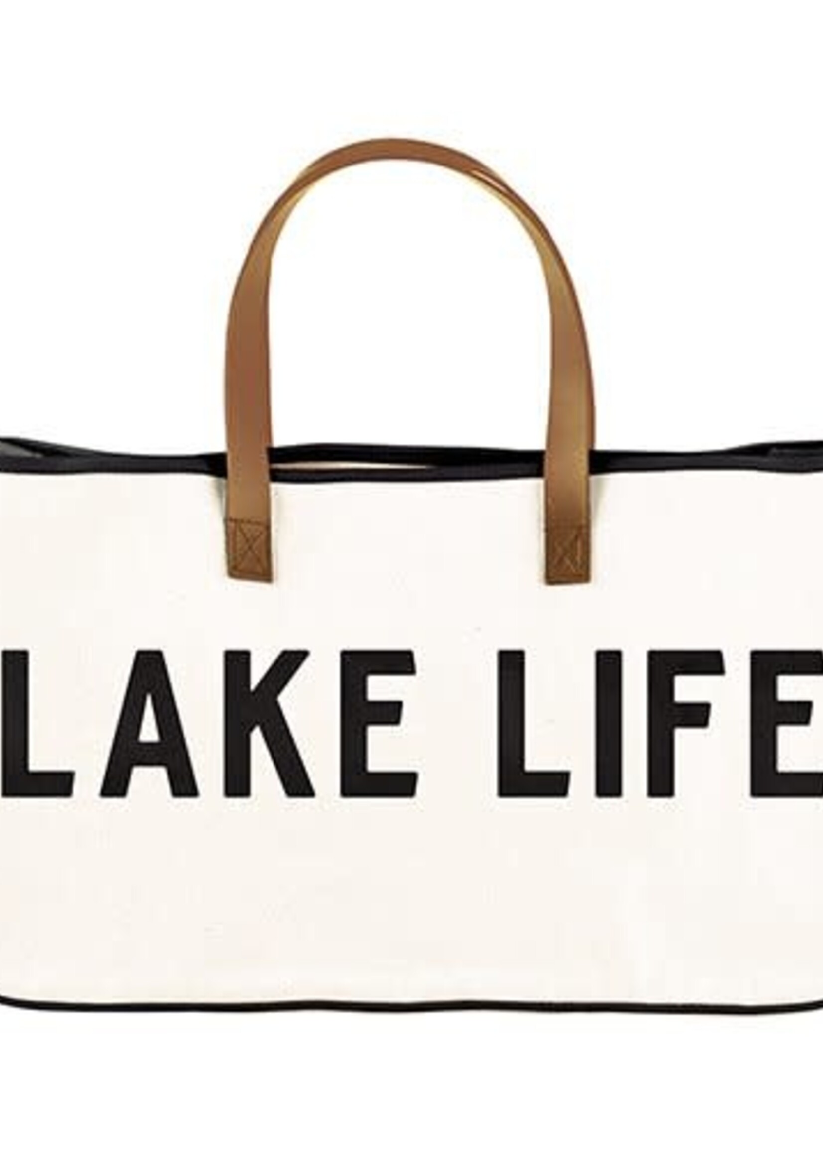 Santa Barbara Lake Life Canvas Tote Bag