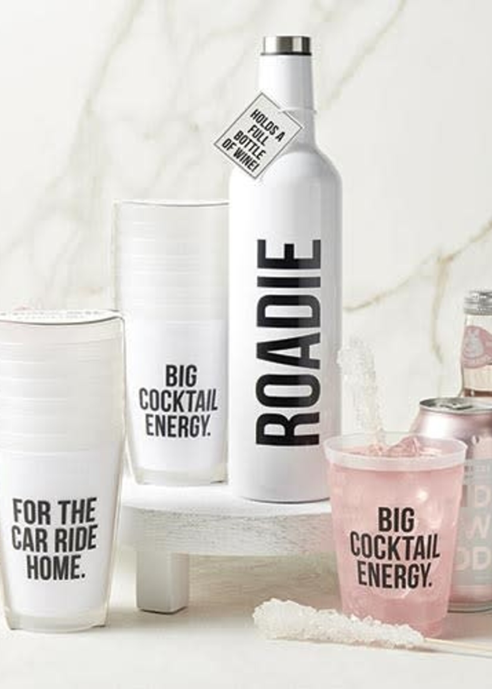 Periwinkle Wine Bottle Roadie