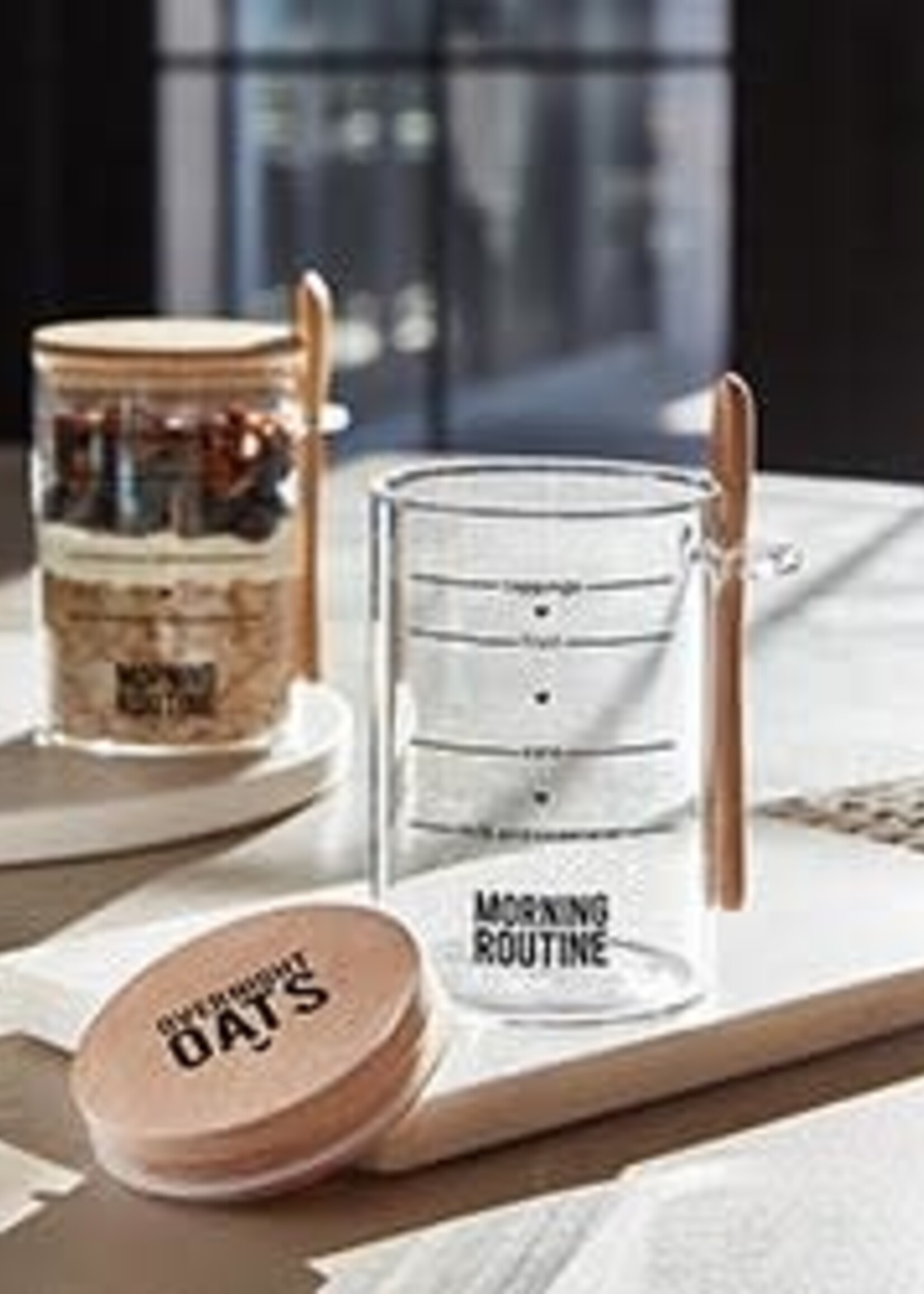 Overnight Oats Jar & Spoon