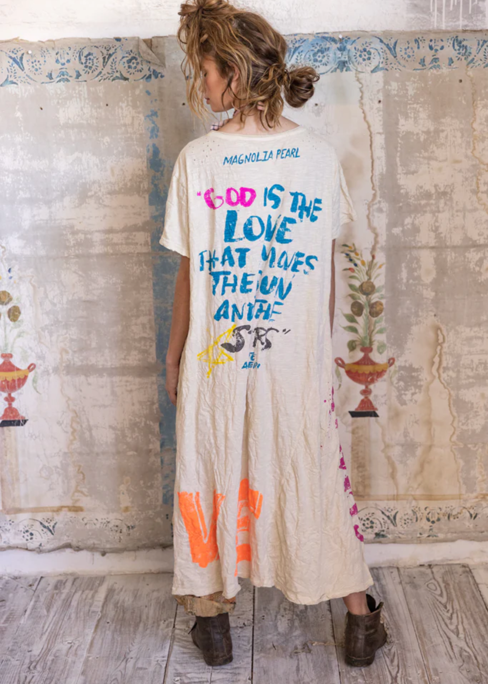 Magnolia Pearl **PREORDER** New Release 2-15 Love Graffiti BF T Dress 920
