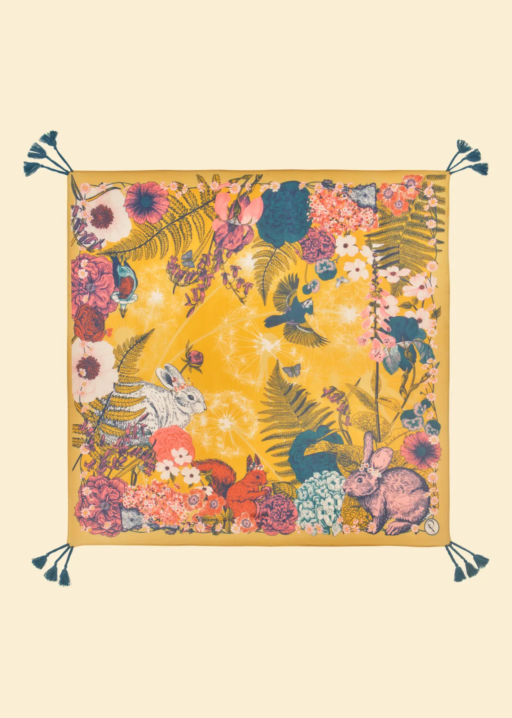 Powder UK Powder UK Silk Tasseled Scarves