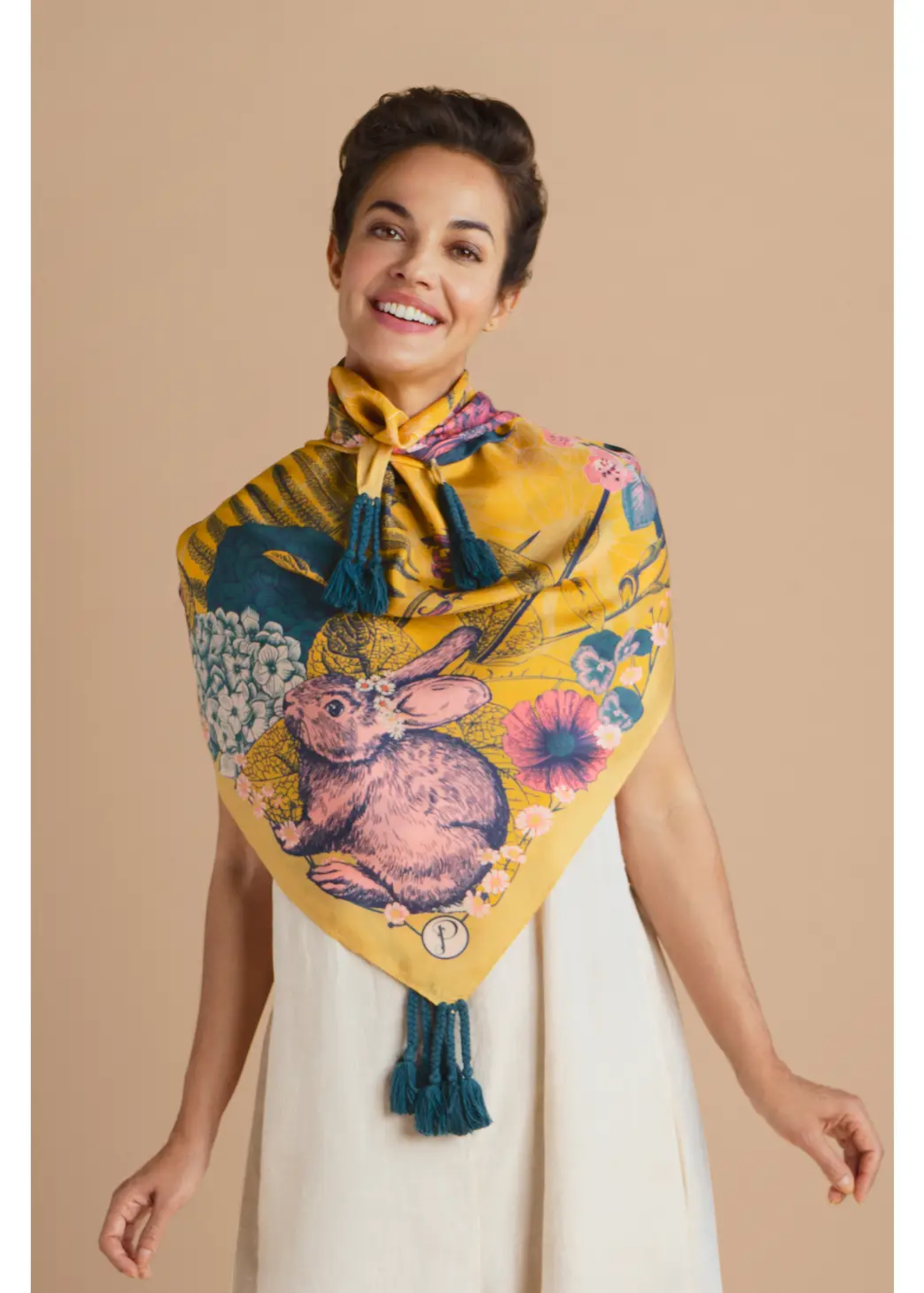 Powder UK Powder UK Silk Tasseled Scarves
