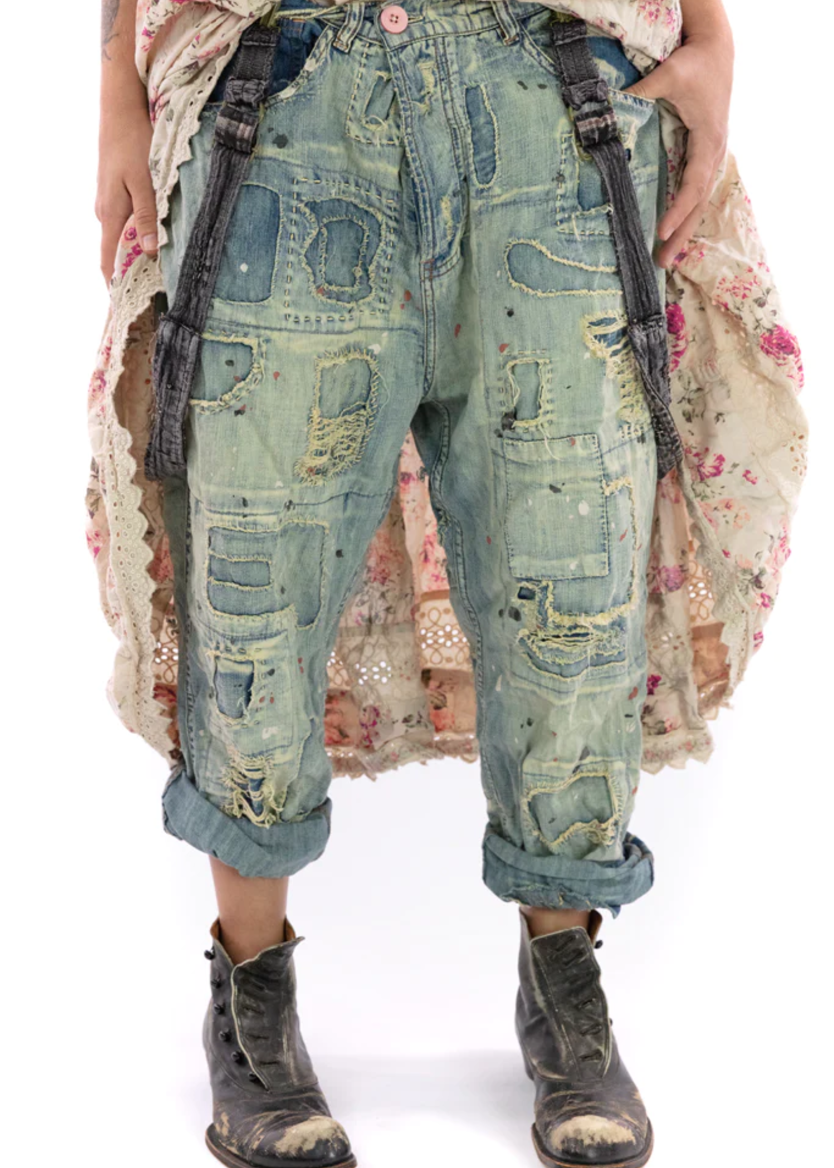 Magnolia Pearl Crossroads Denims Pants 448 Washed Indigo