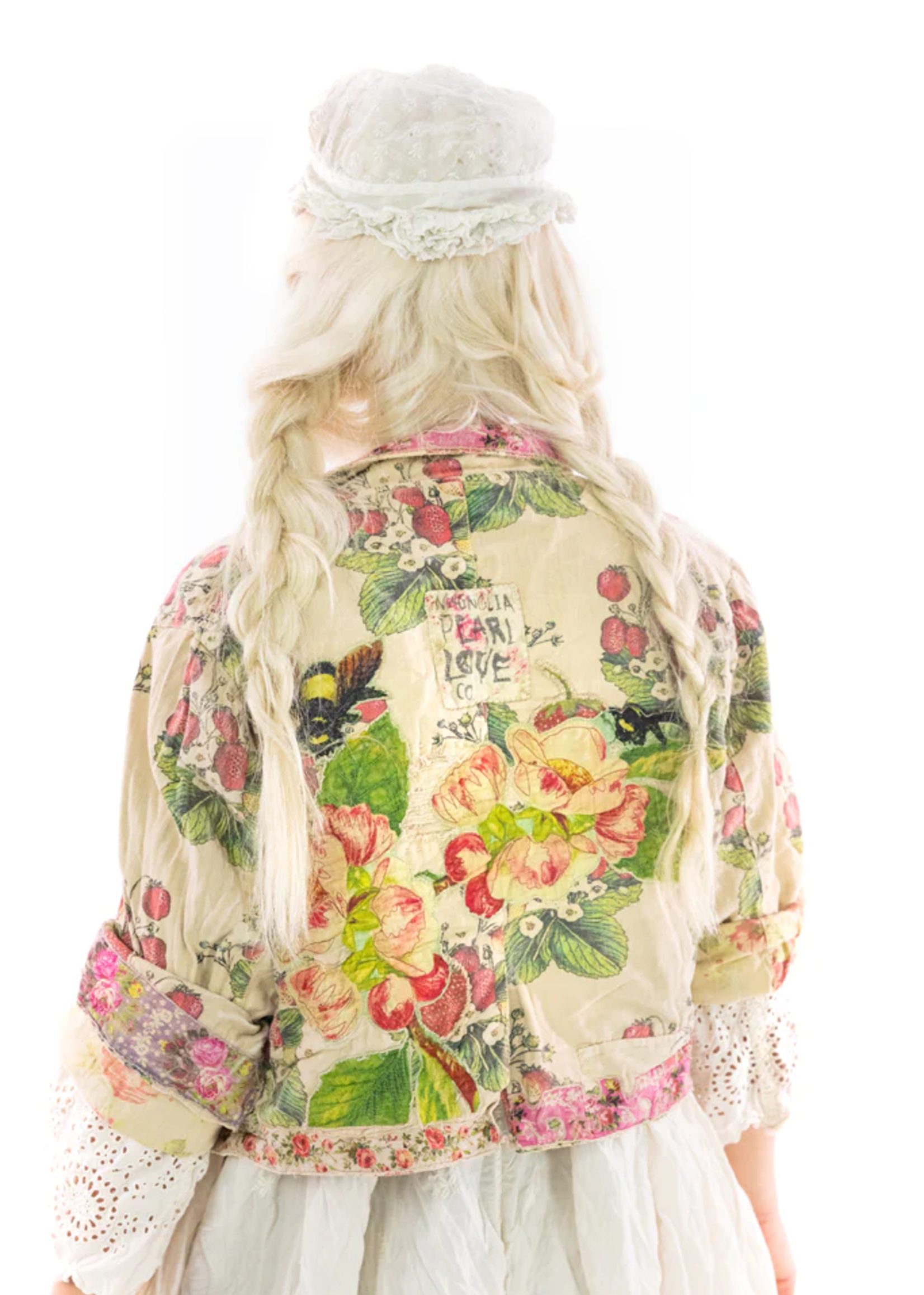 Magnolia Pearl Printed Cropped Kelley Coat Jacket 657 Bloomberry