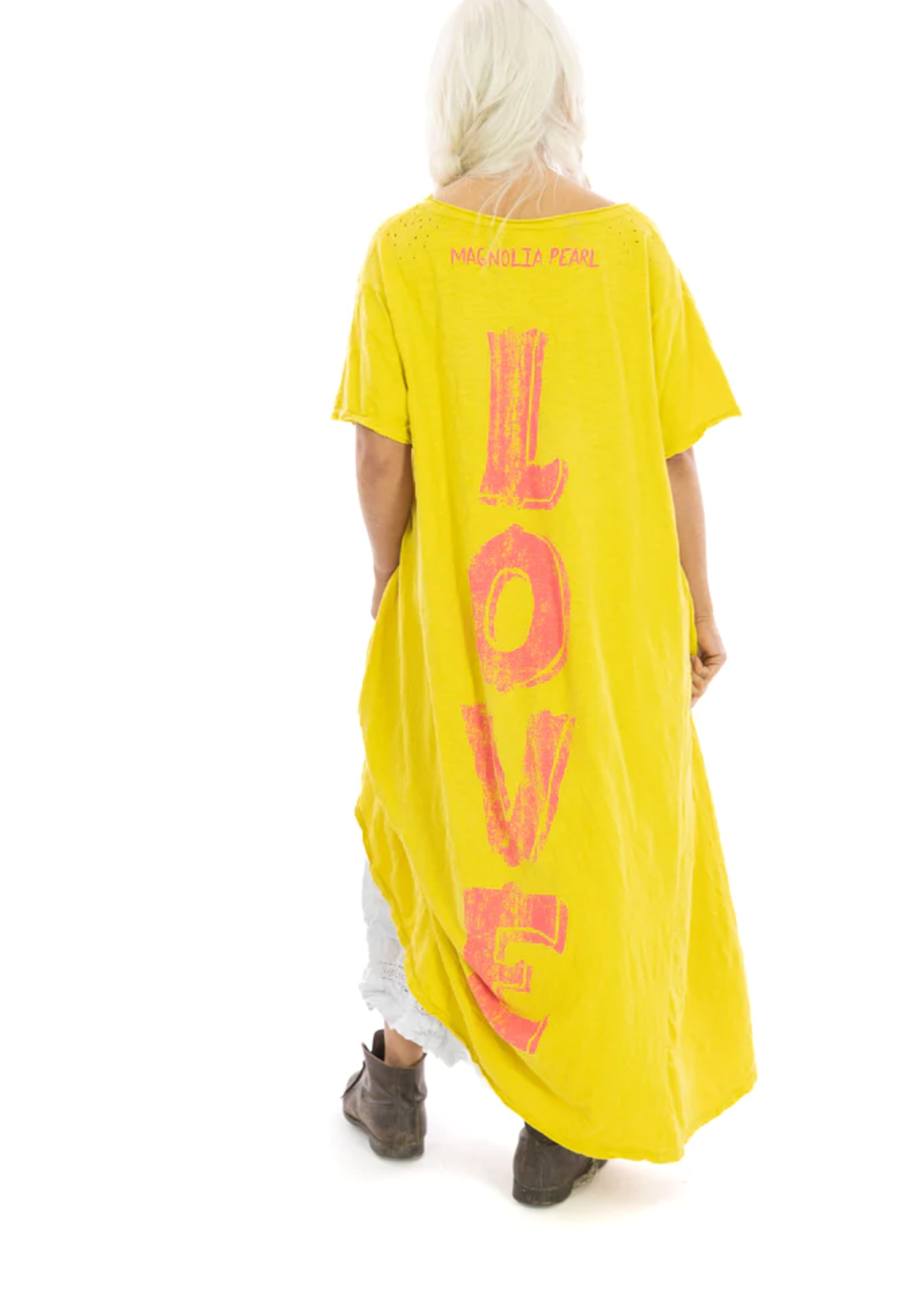 Magnolia Pearl Constellation Love BF Tee Dress 914 Dragonfruit