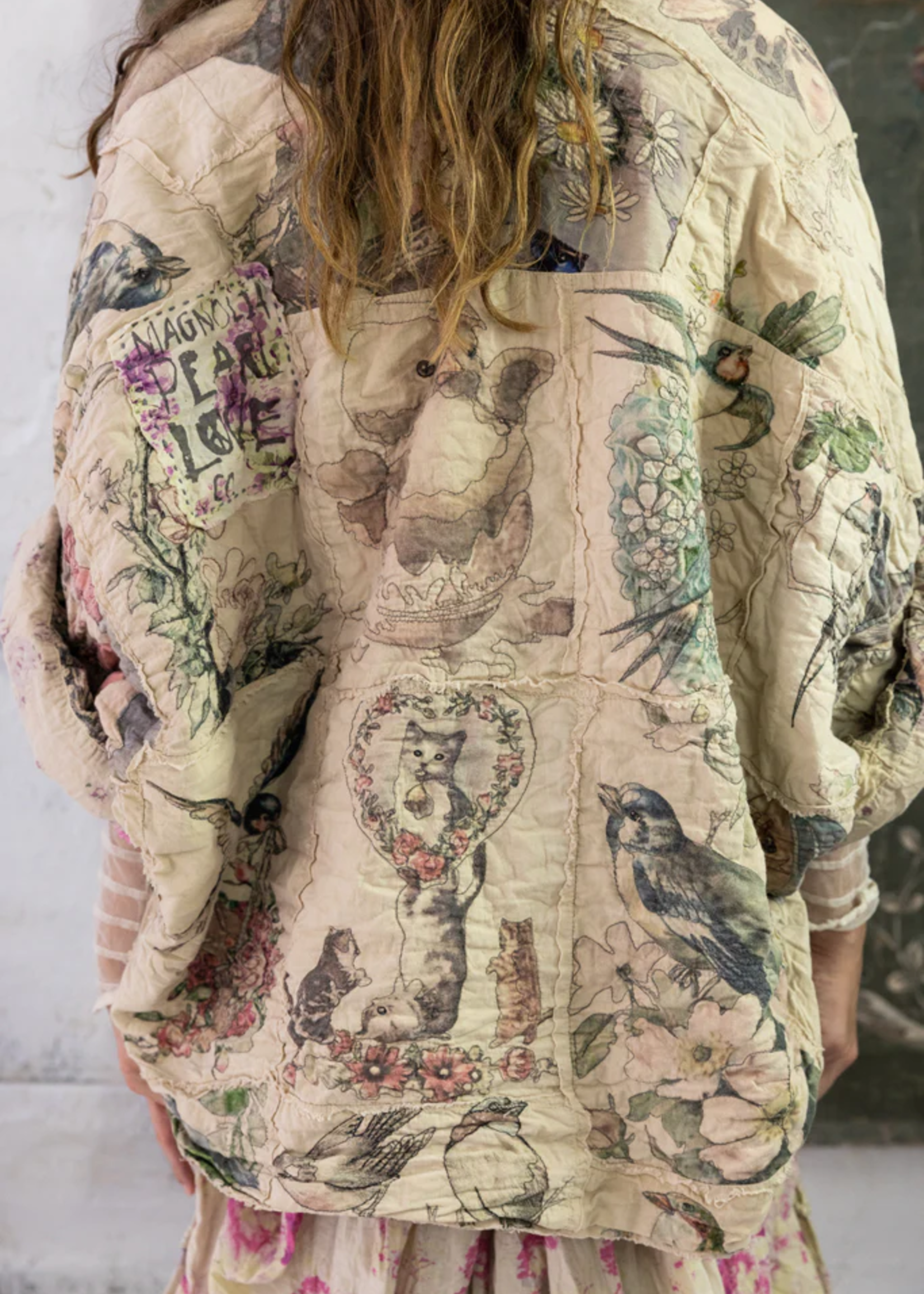 Magnolia Pearl Patchwork Malcolm Kimono Jacket 896 Songbird