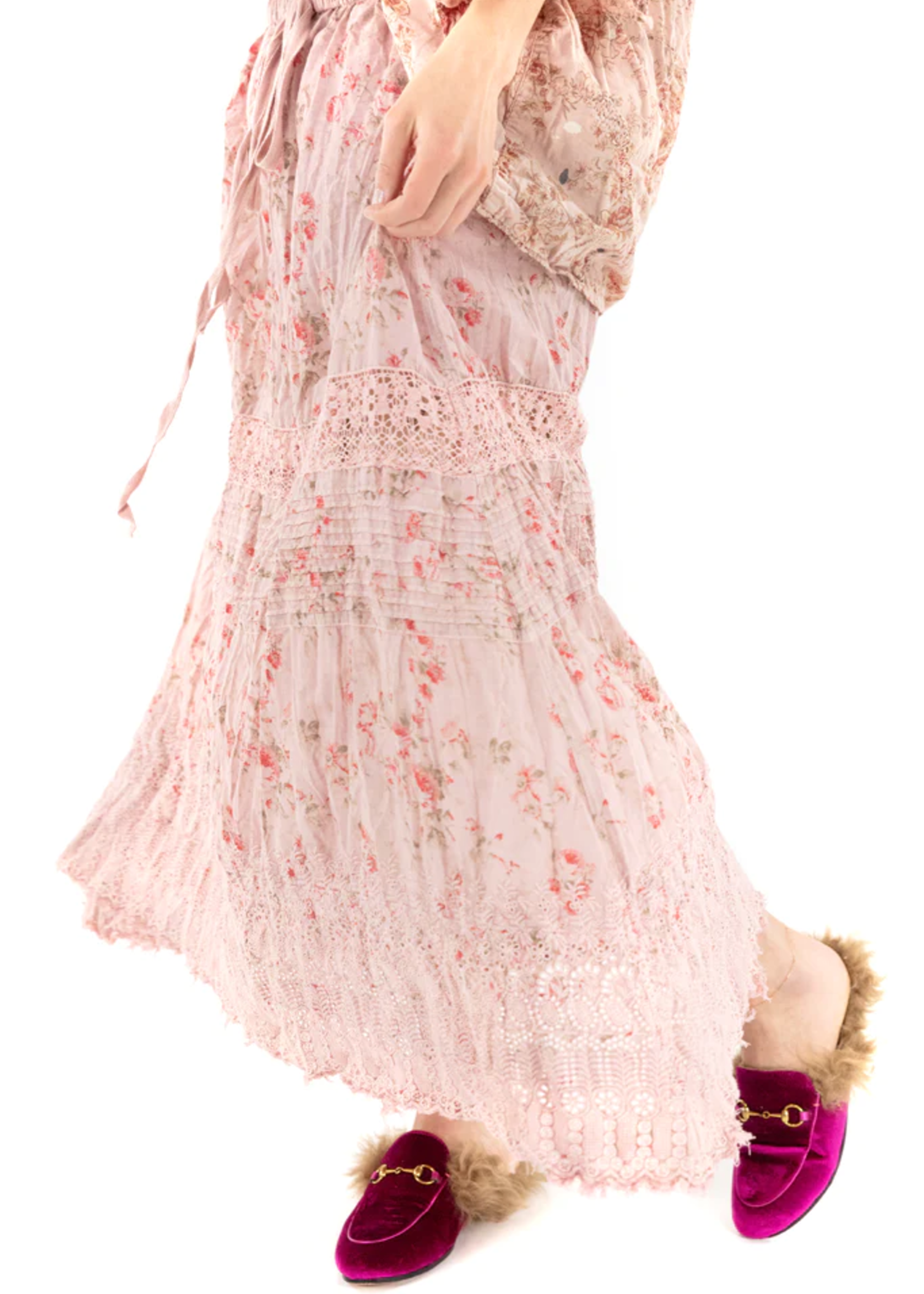 Magnolia Pearl 3-15 PREORDER Floral Eyelet Kali Rose Skirt 127