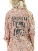 Magnolia Pearl Floral Print Raya Shirt Top 1299 Cameo Rose