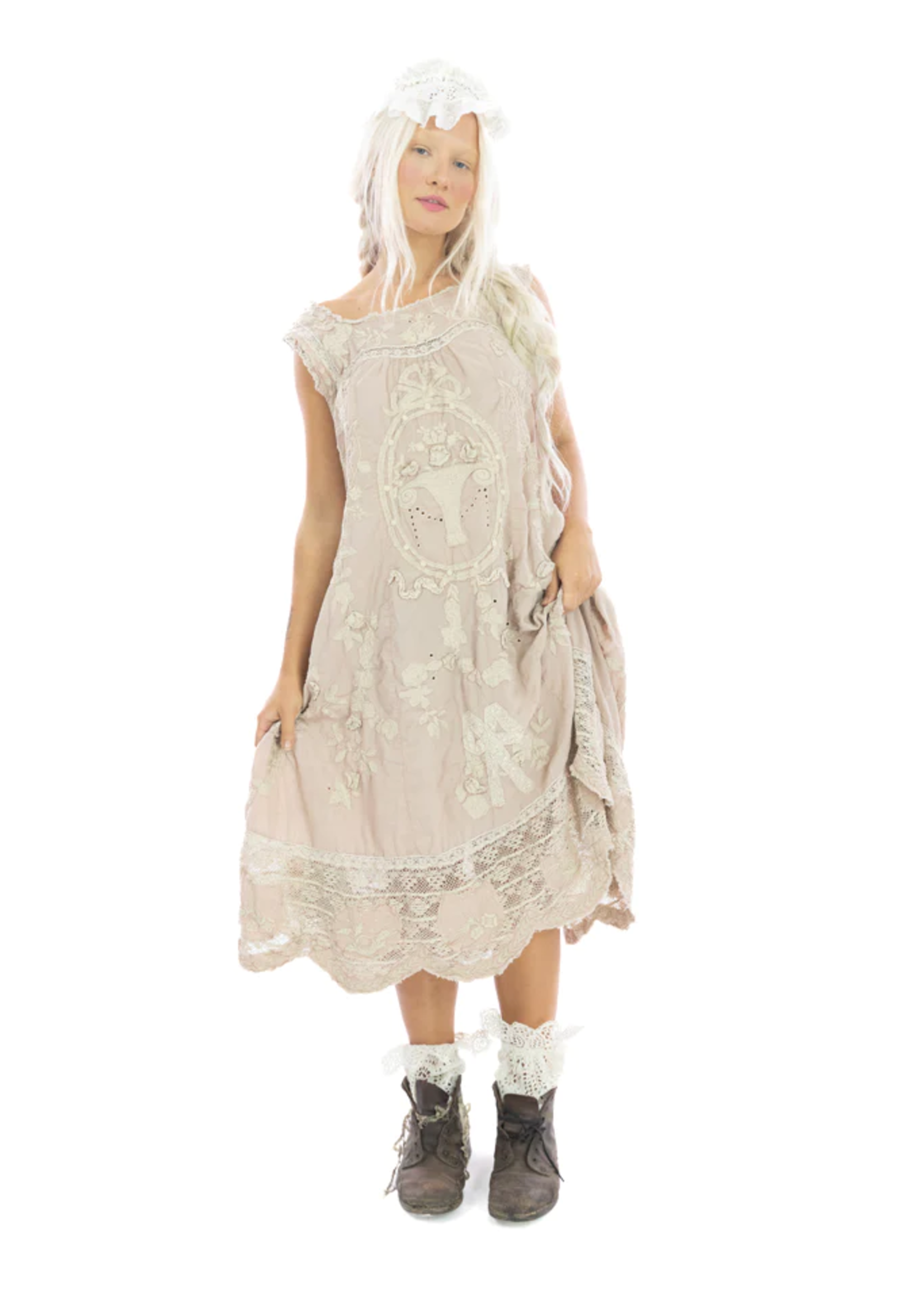 Magnolia Pearl Tibi Lace Bow Dress 846 Dandy