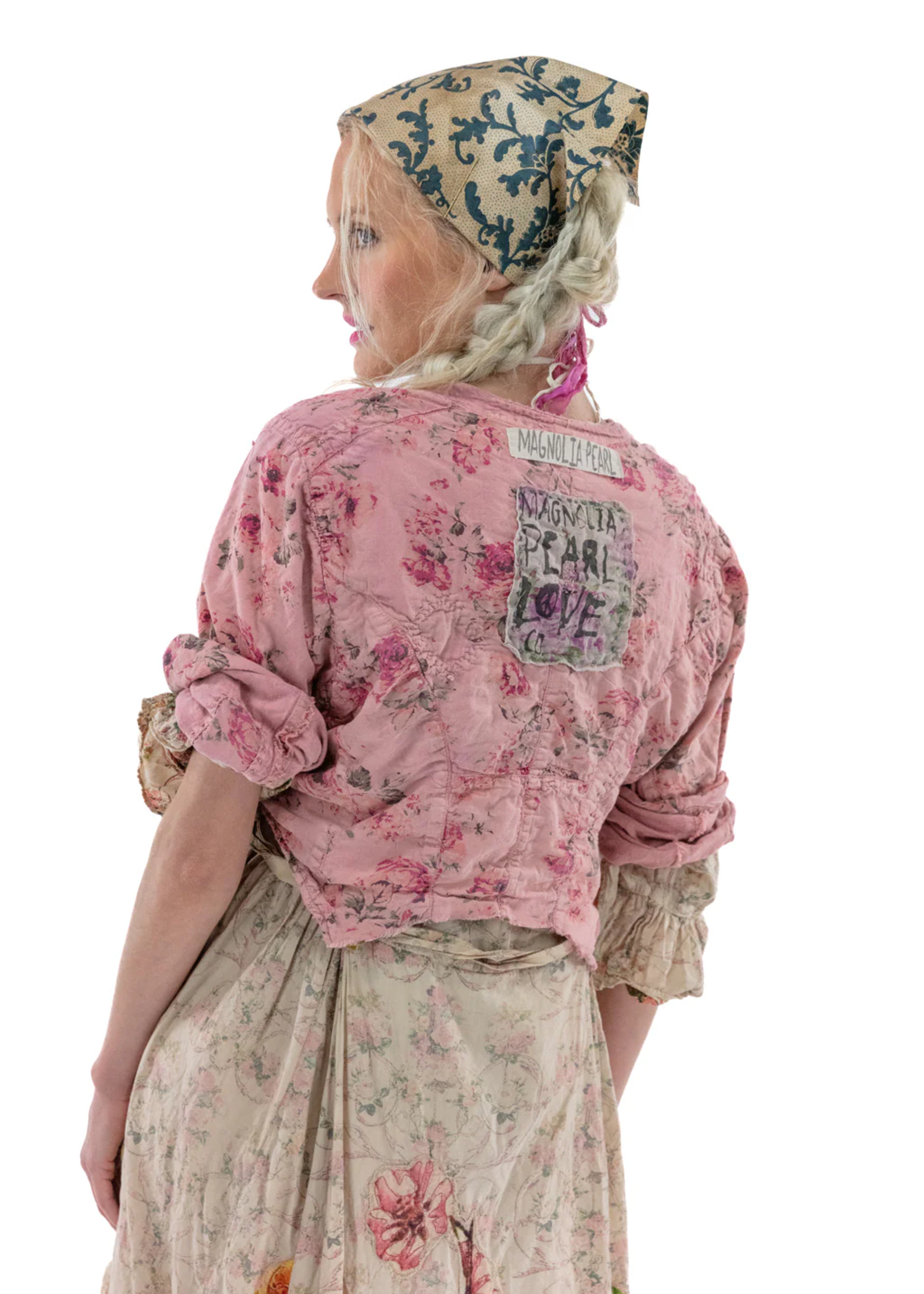 Magnolia Pearl Floral Odetta Cropped Jacket 712